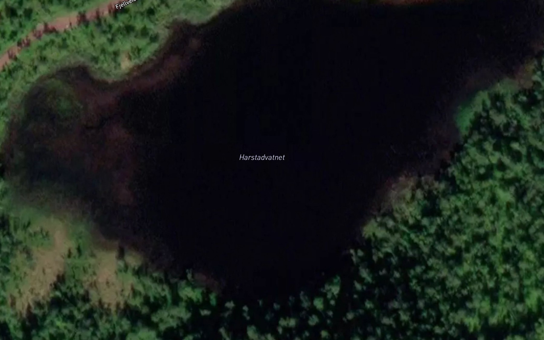 Satellite map of the Harstadvatnet