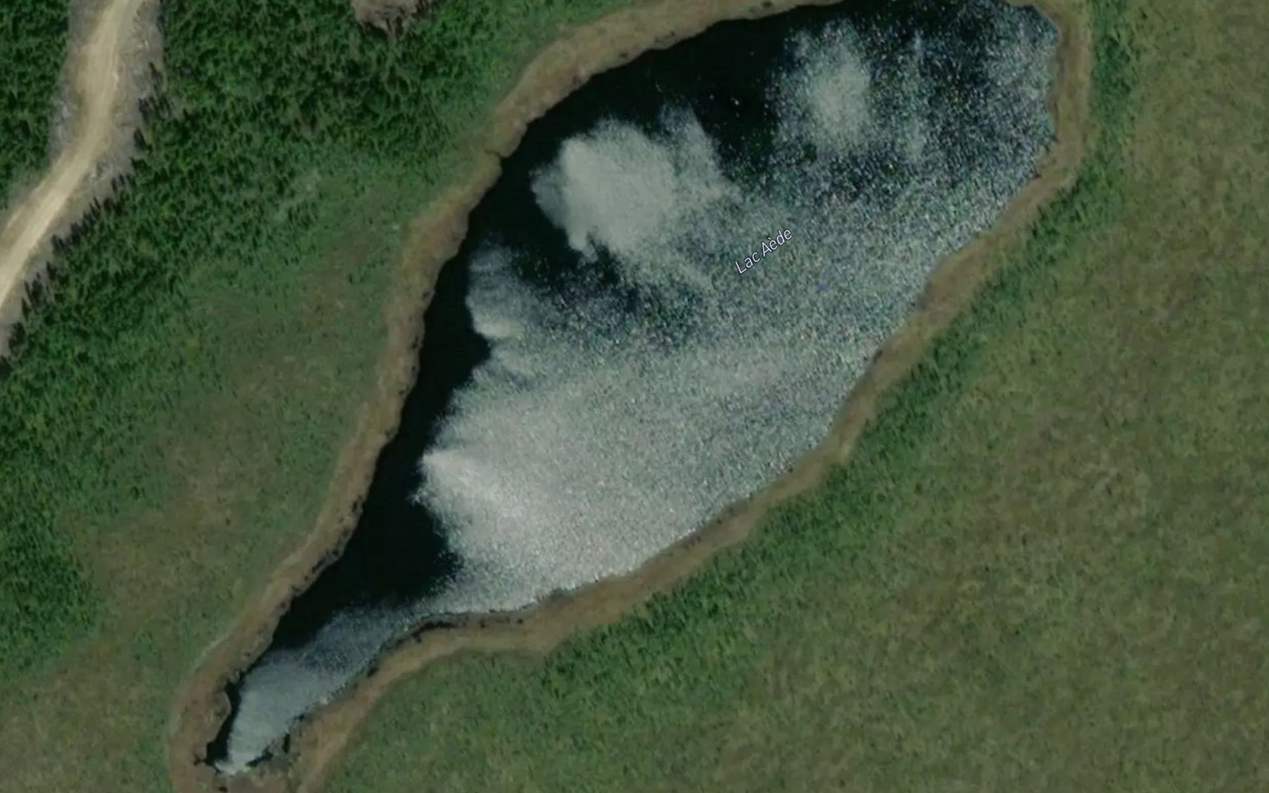 Satellite map of the Lac Aede