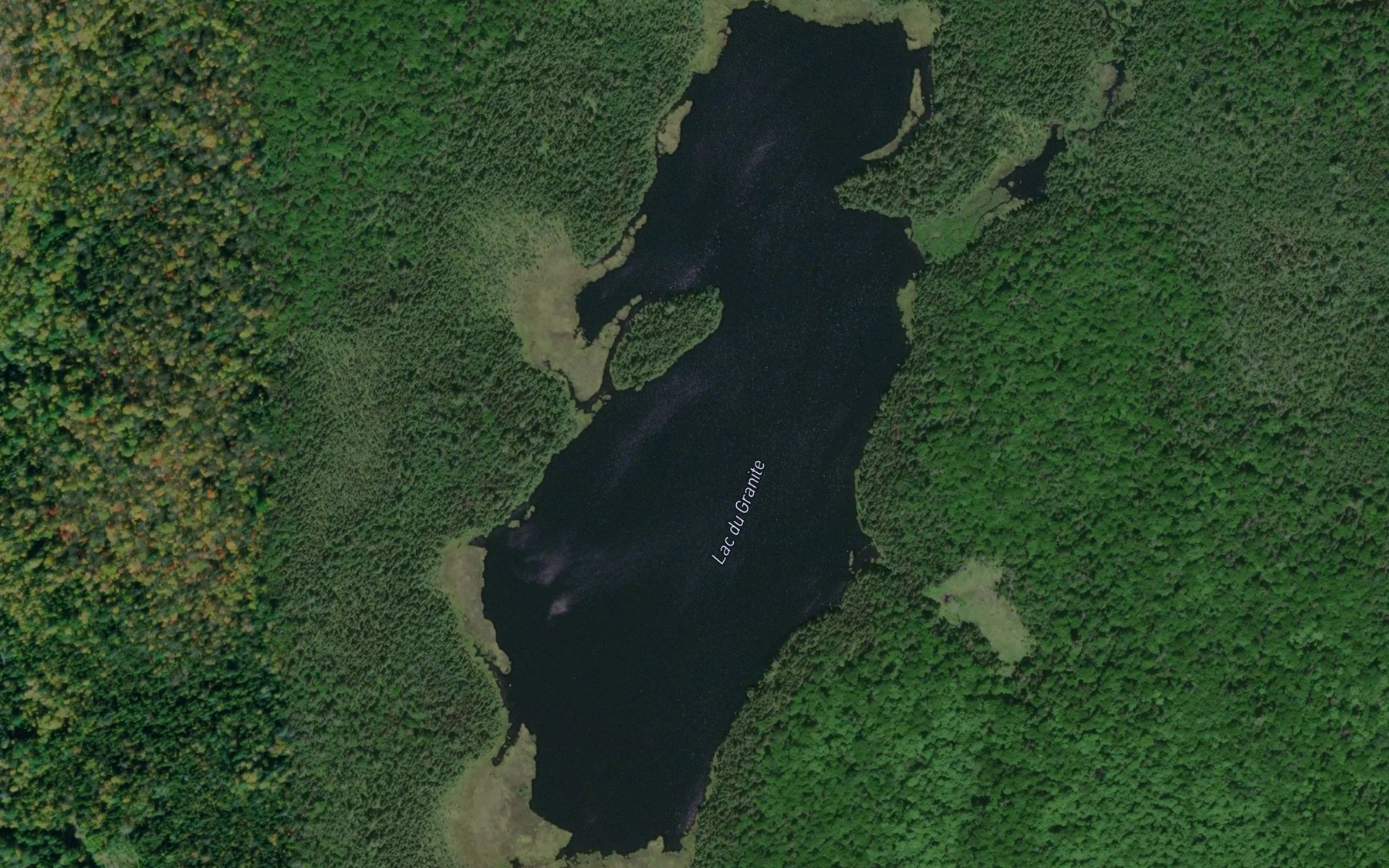 Satellite map of the Lac du Granite