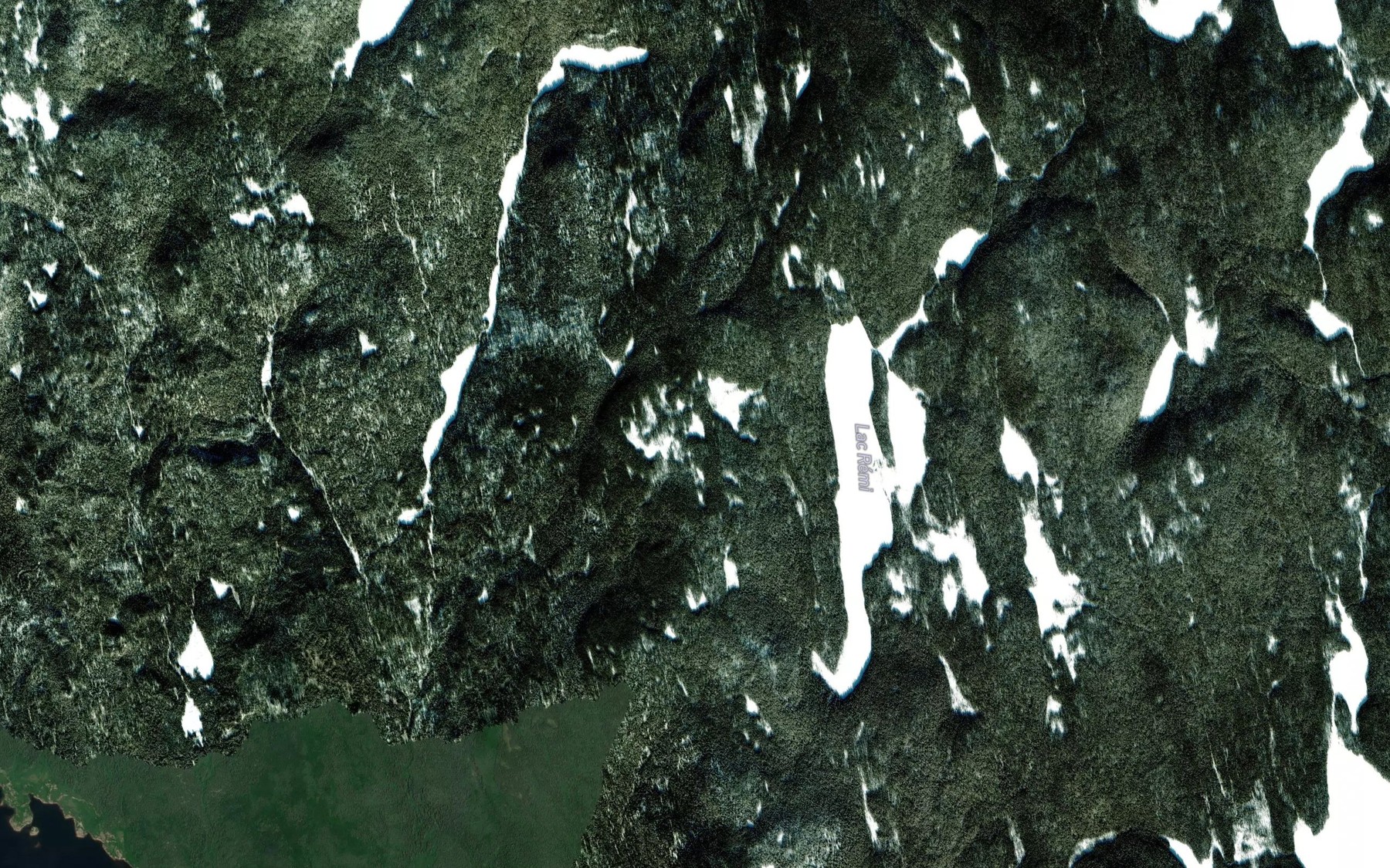 Satellite map of the Lac Cecilyne