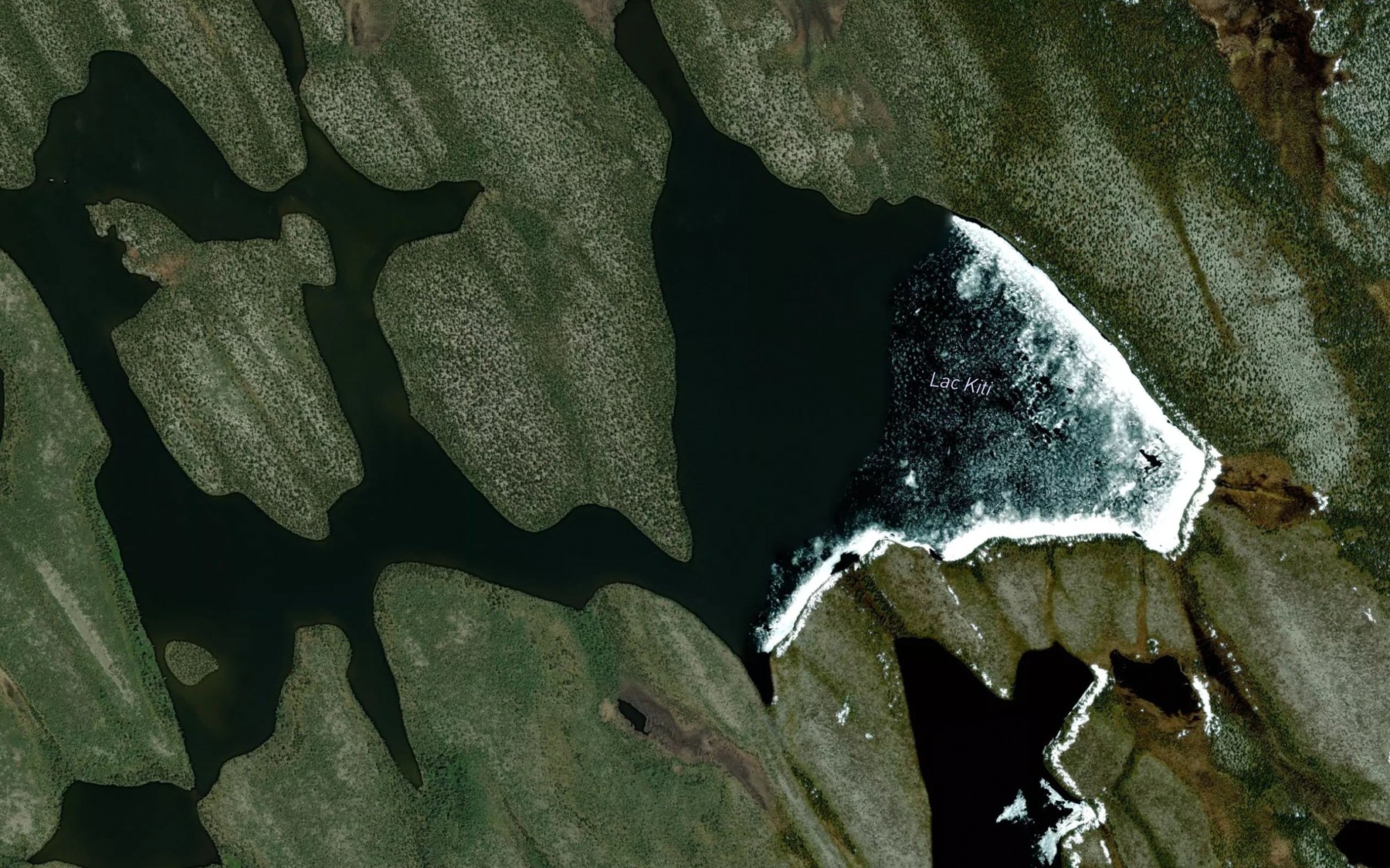 Satellite map of the Lac Kiti