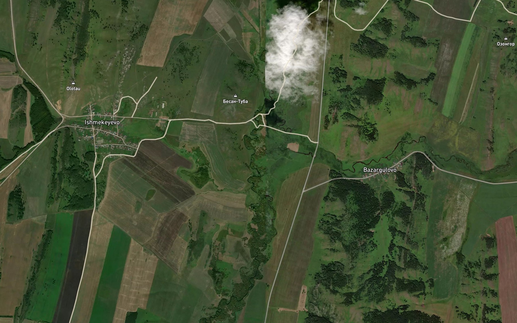 Satellite map of the Kandy-Bulak