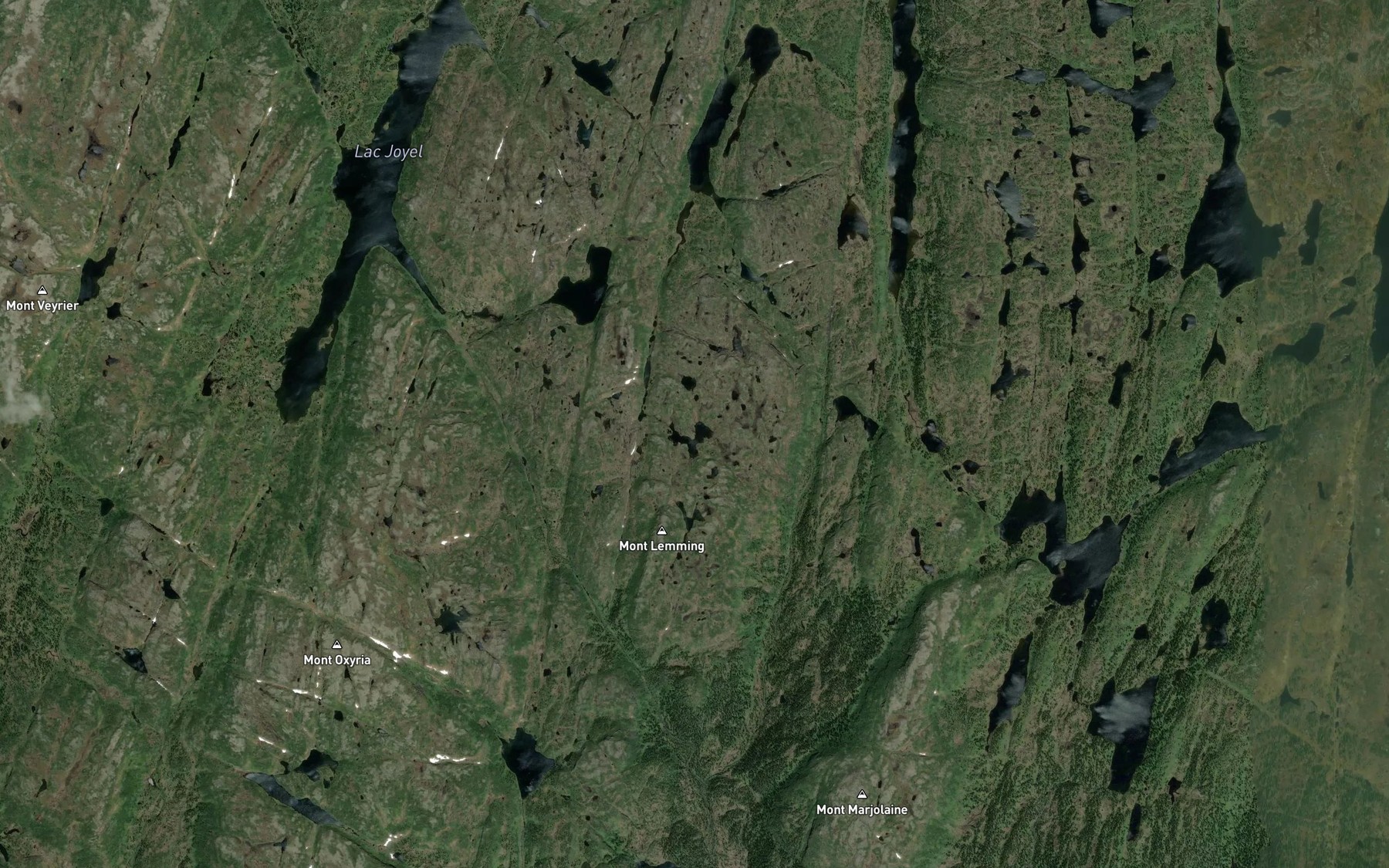Satellite map of the Lac du Lemming