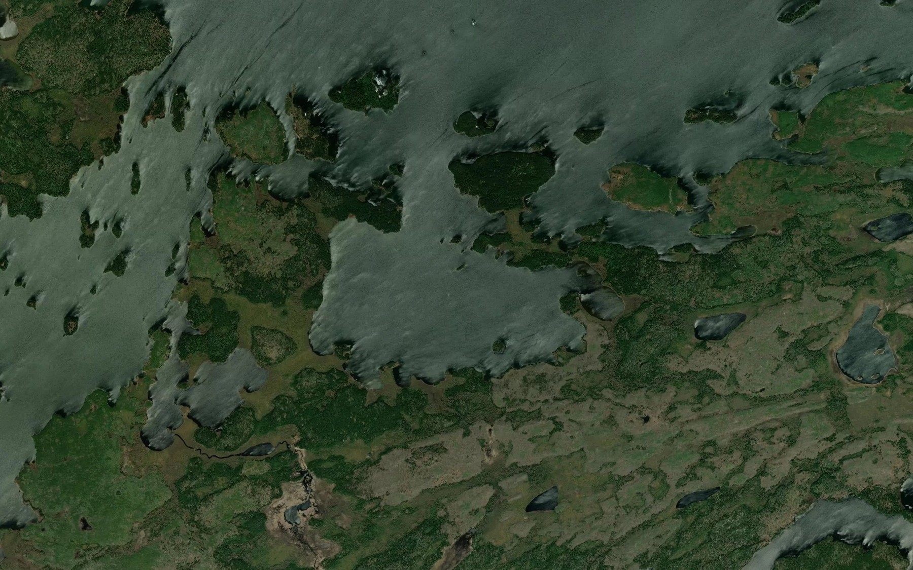 Satellite map of the John Smith Bay