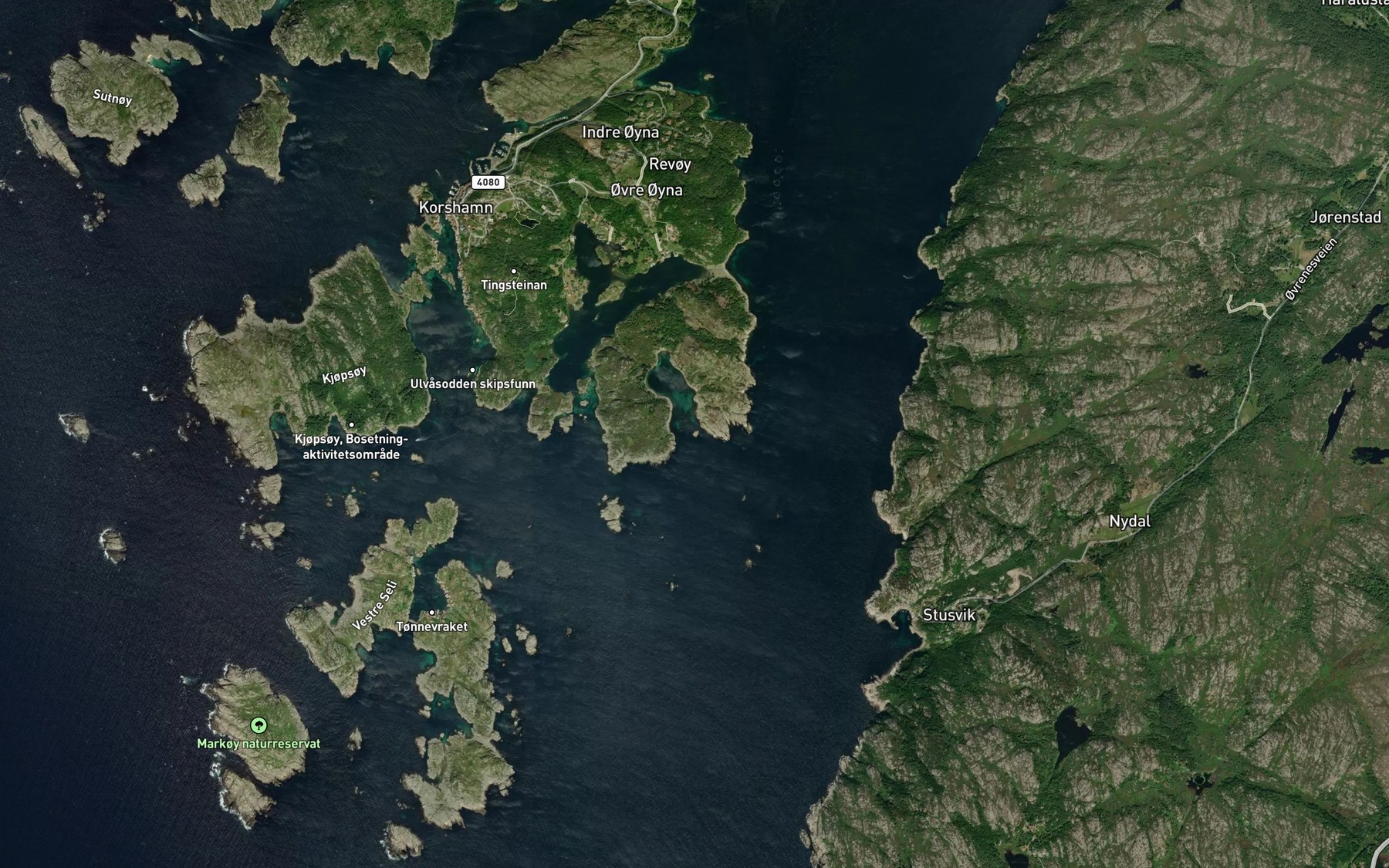 Satellite map of the Vervoiholmen