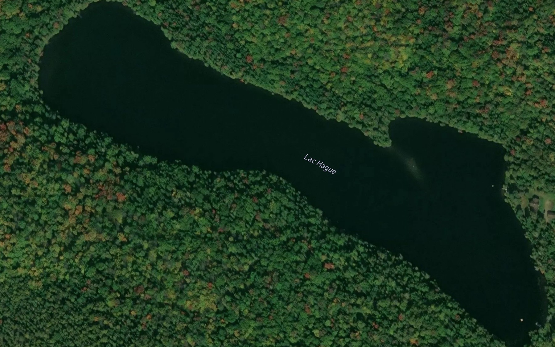 Satellite map of the Lac Hague