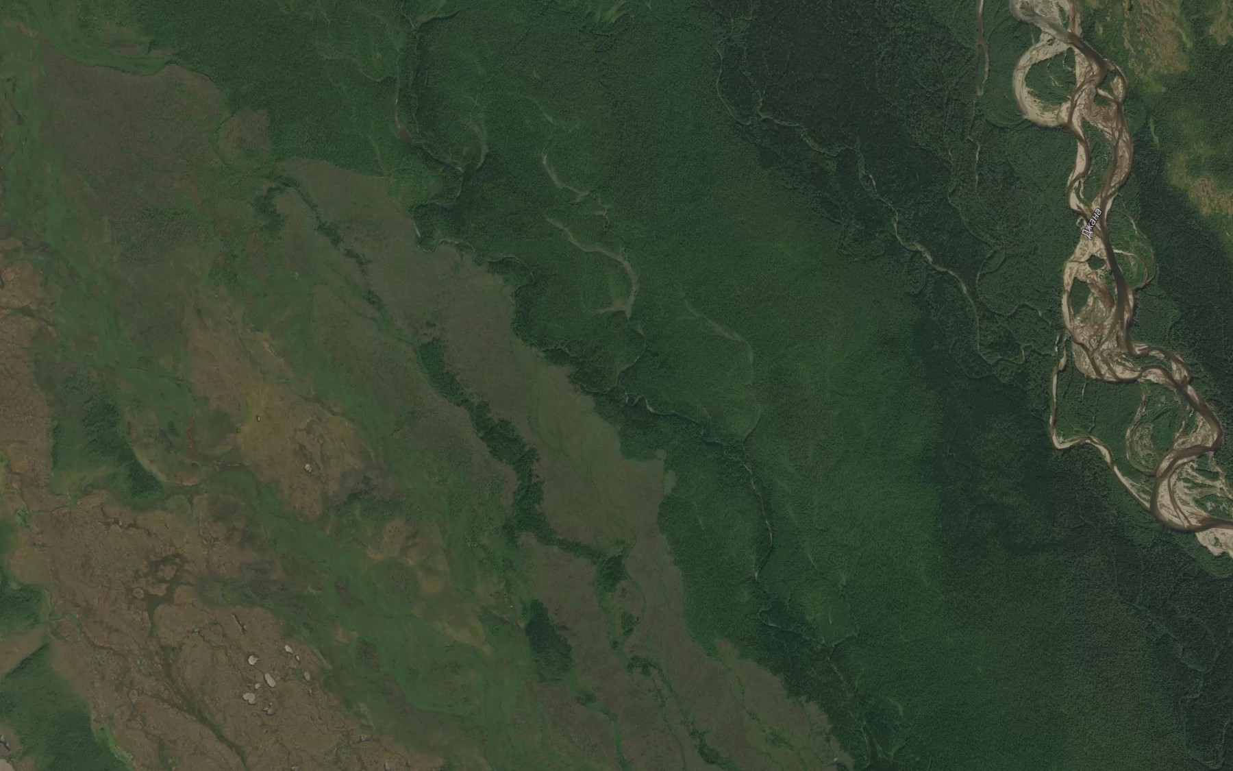 Satellite map of the Medvezhiy