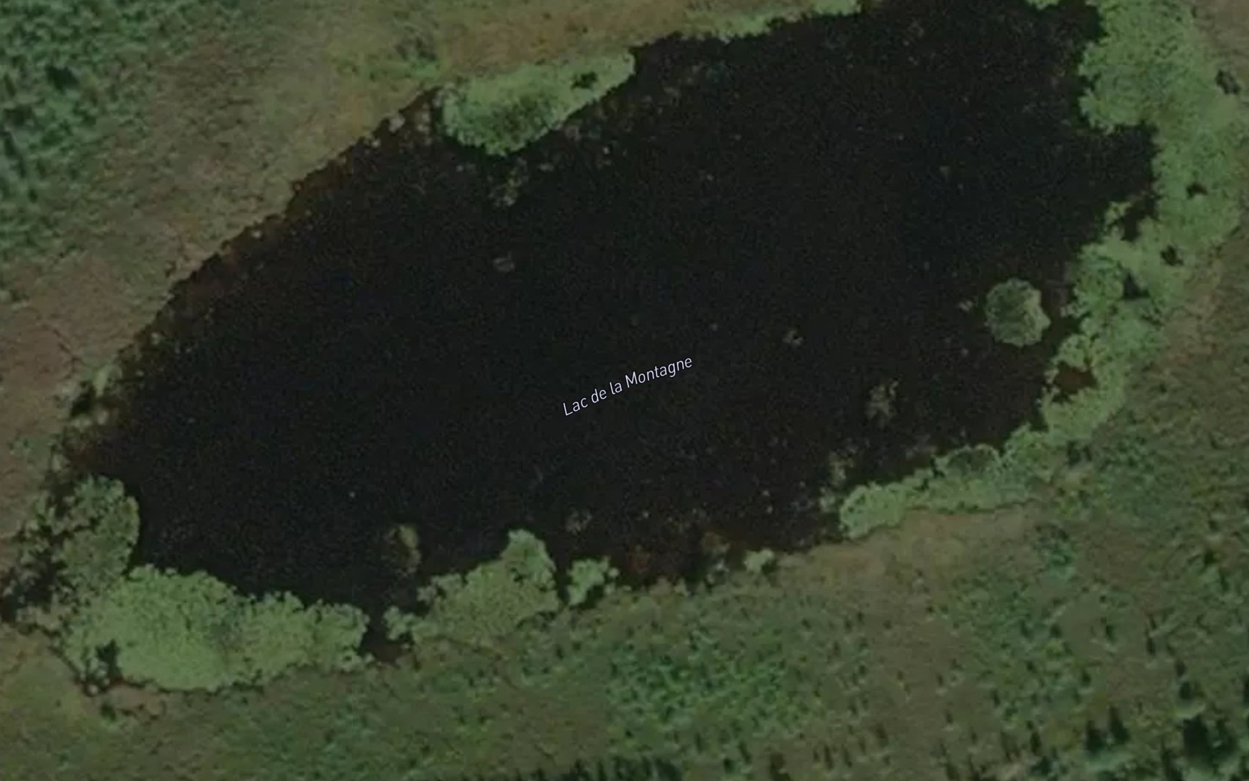 Satellite map of the Lac de la Montagne