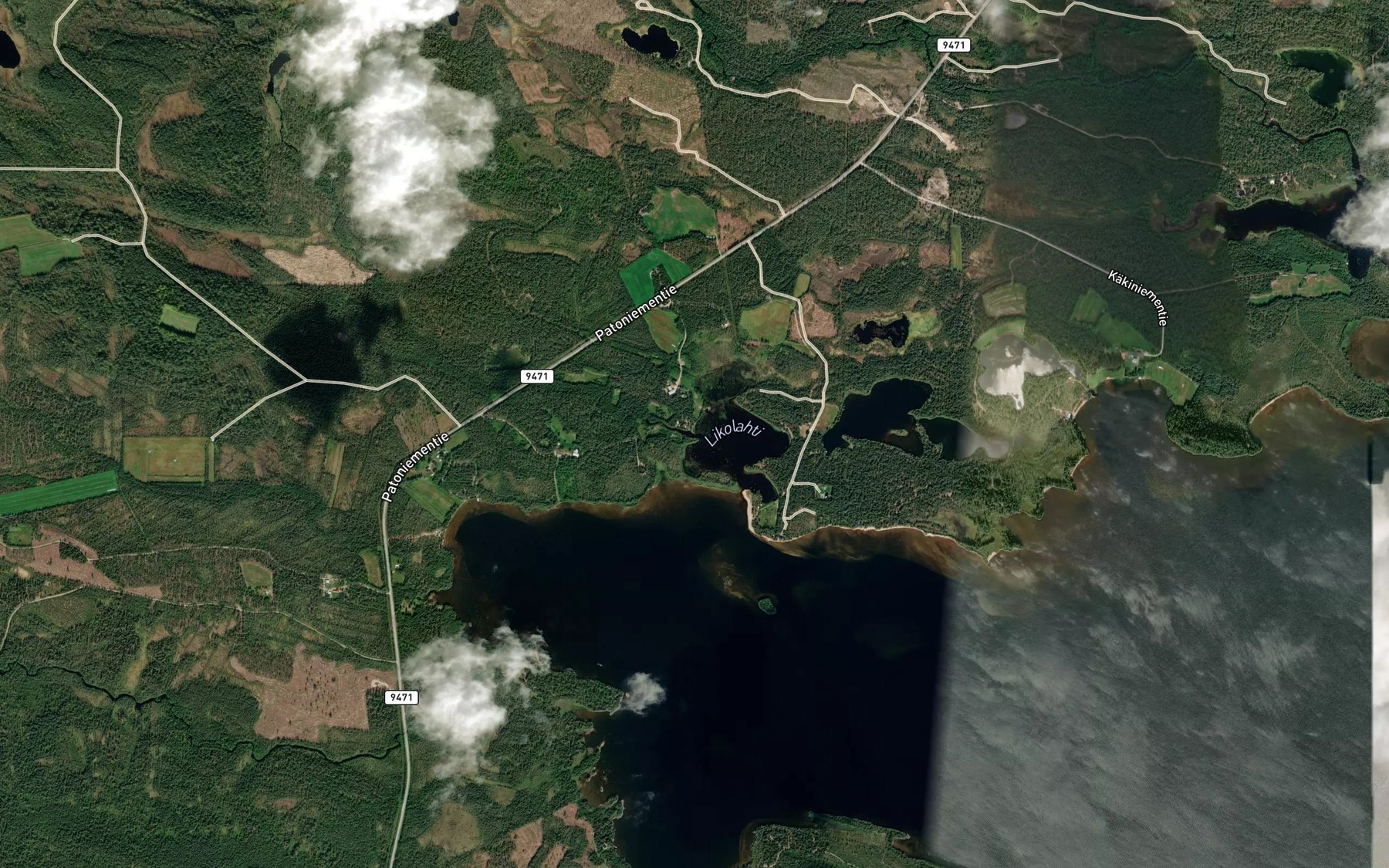 Satellite map of the Tavipuro