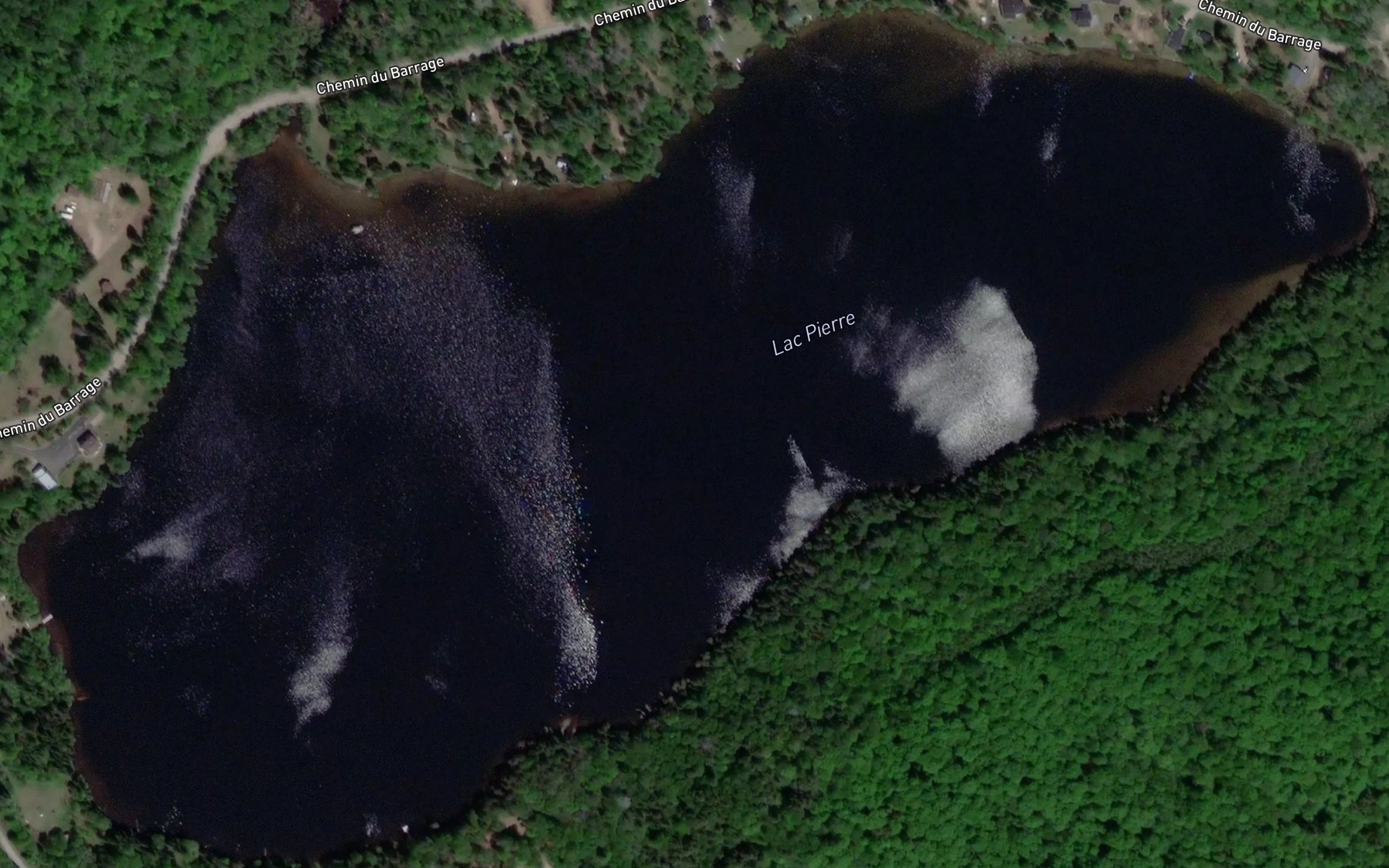 Satellite map of the Lac Pierre