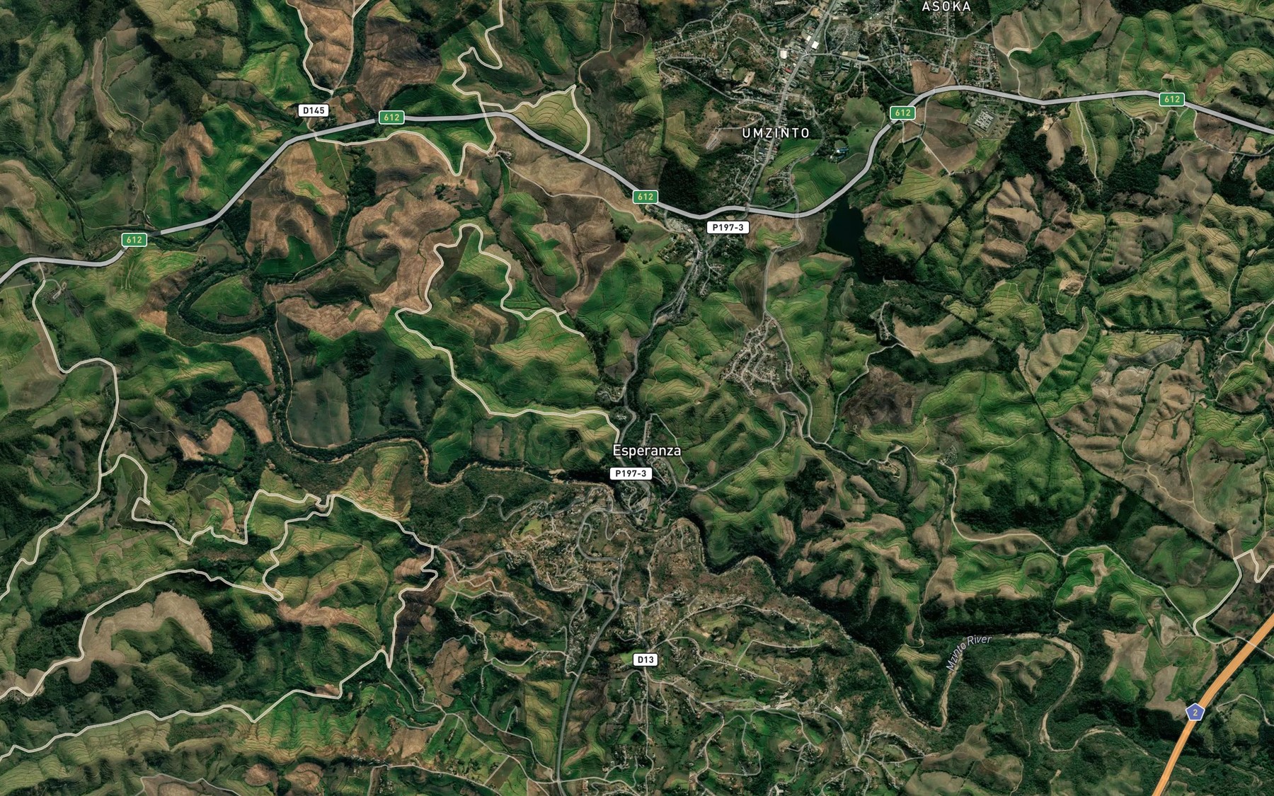 Satellite map of the Sangamane