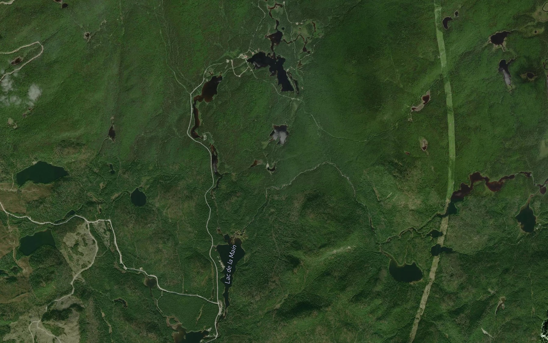 Satellite map of the Lac a Sec