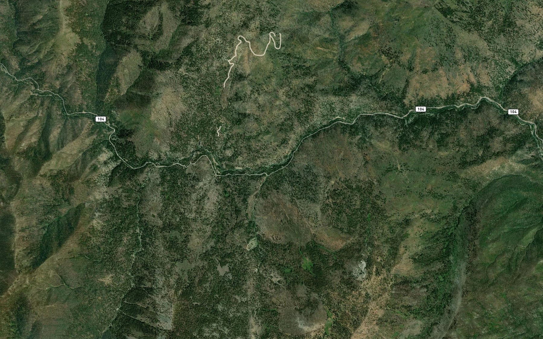 Satellite map of the Battle Creek
