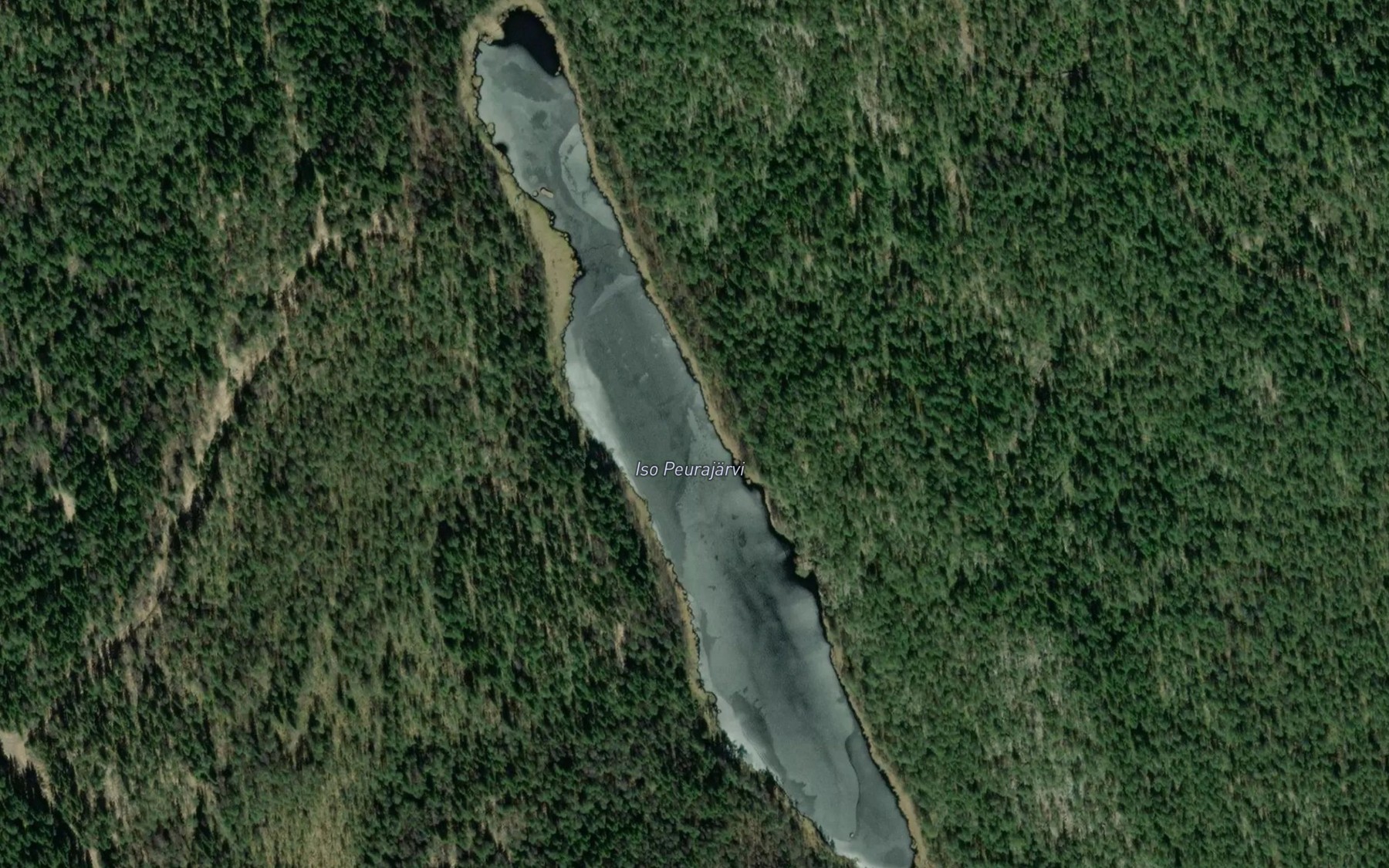 Satellite map of the Iso Peurajarvi