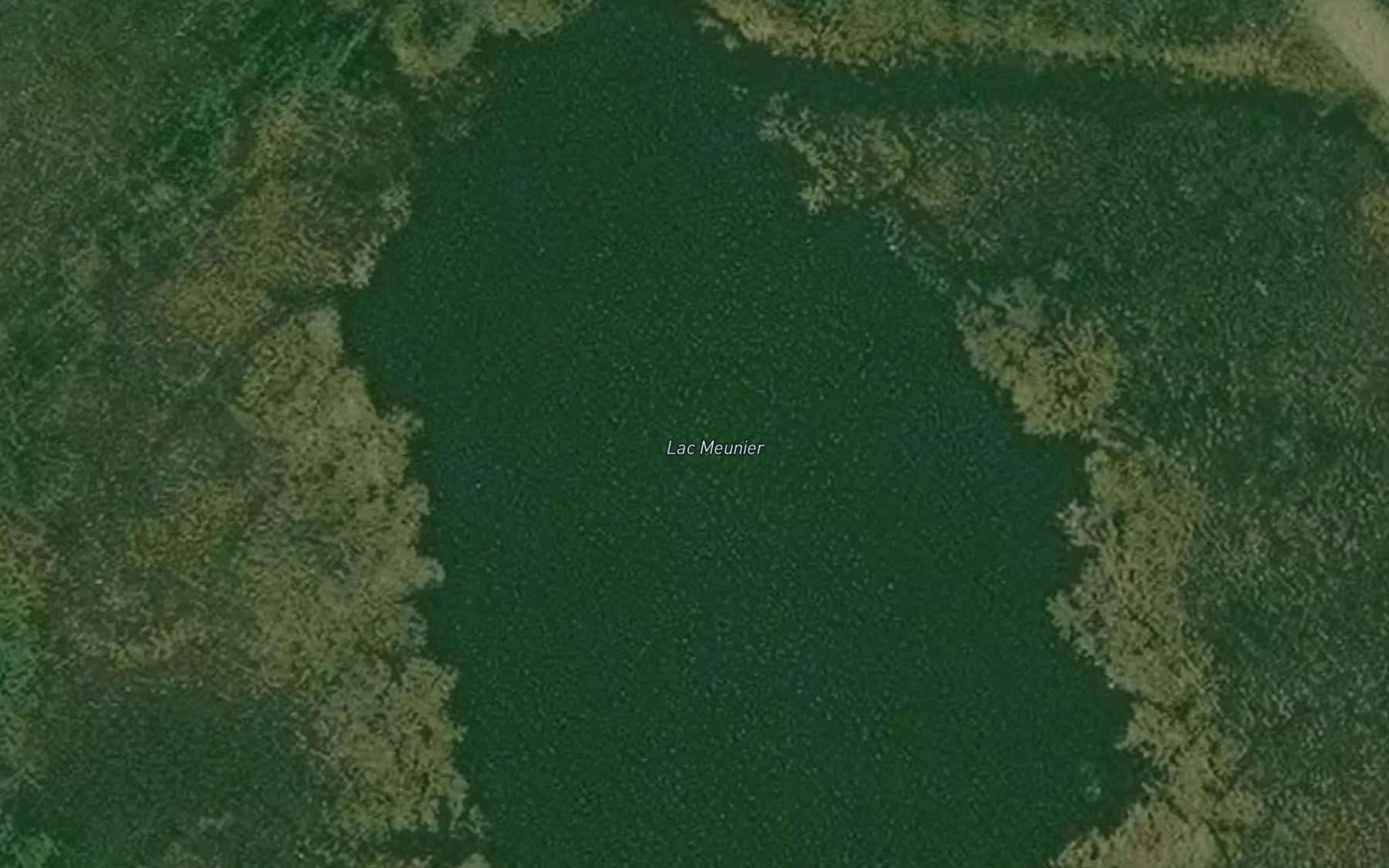 Satellite map of the Lac Meunier