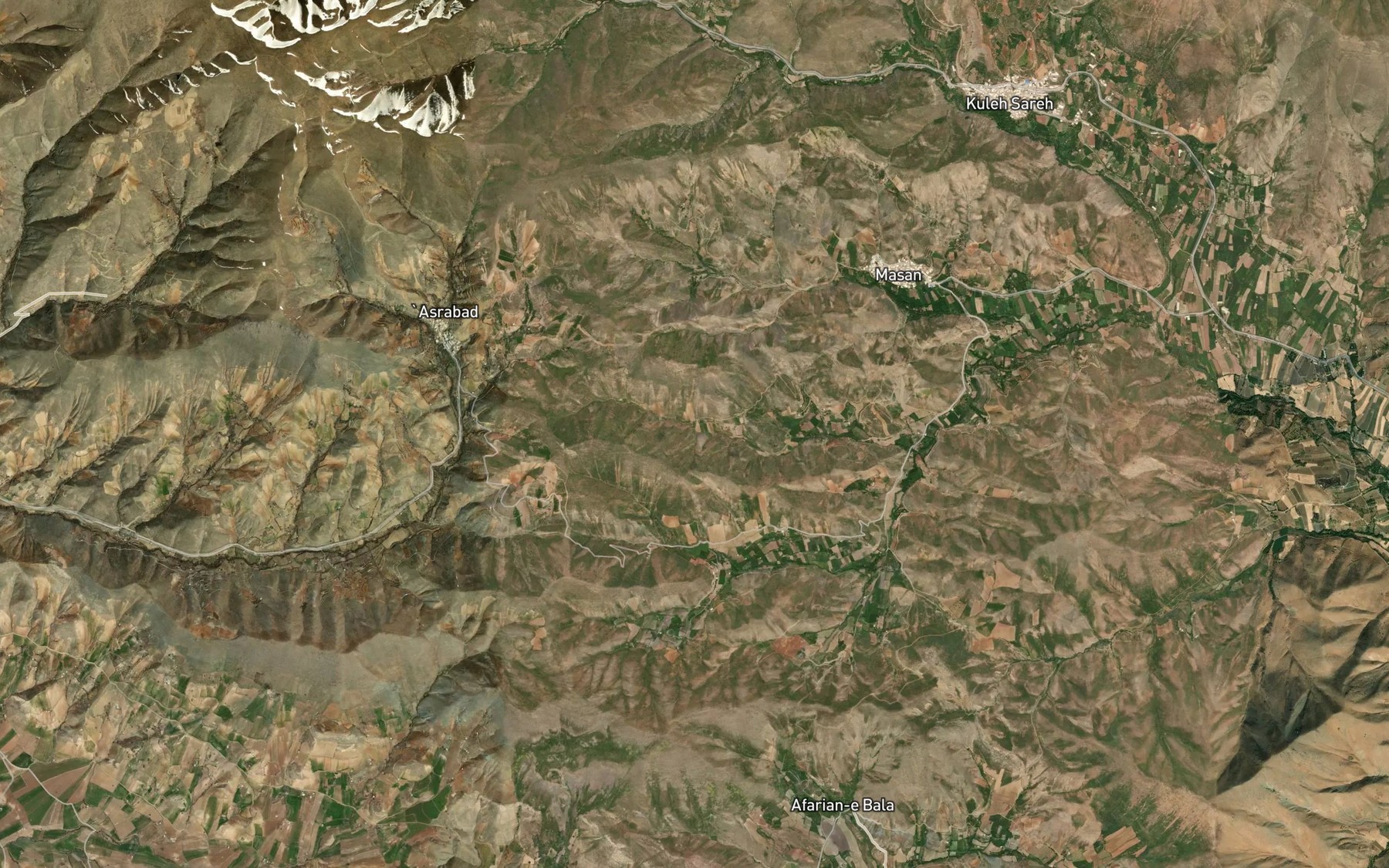 Satellite map of the Cheshmeh-ye Veys Morad