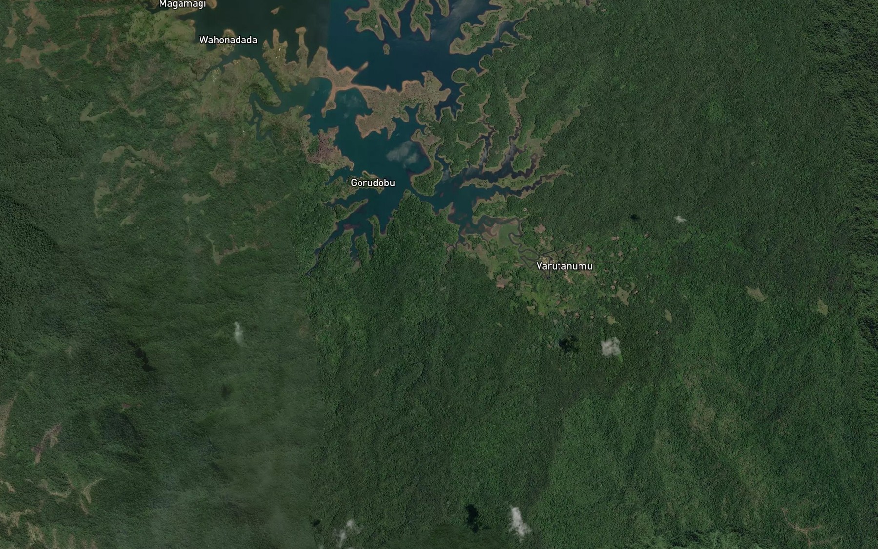 Satellite map of the Wadilog Creek