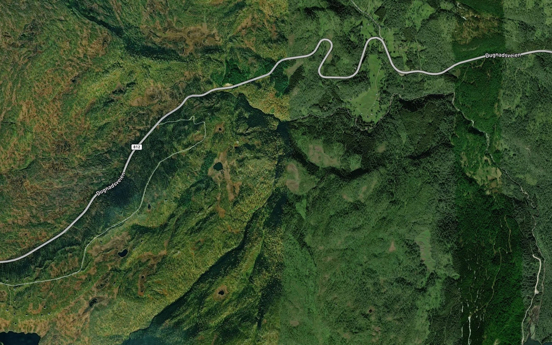 Satellite map of the Tverraga