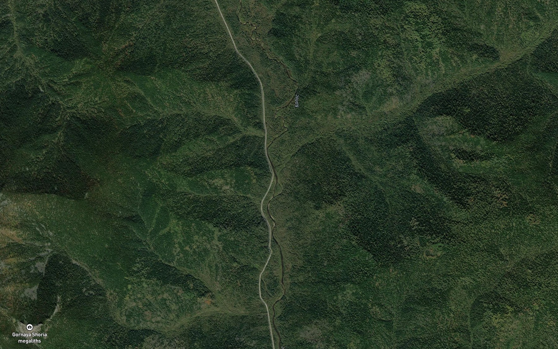 Satellite map of the Tegenek