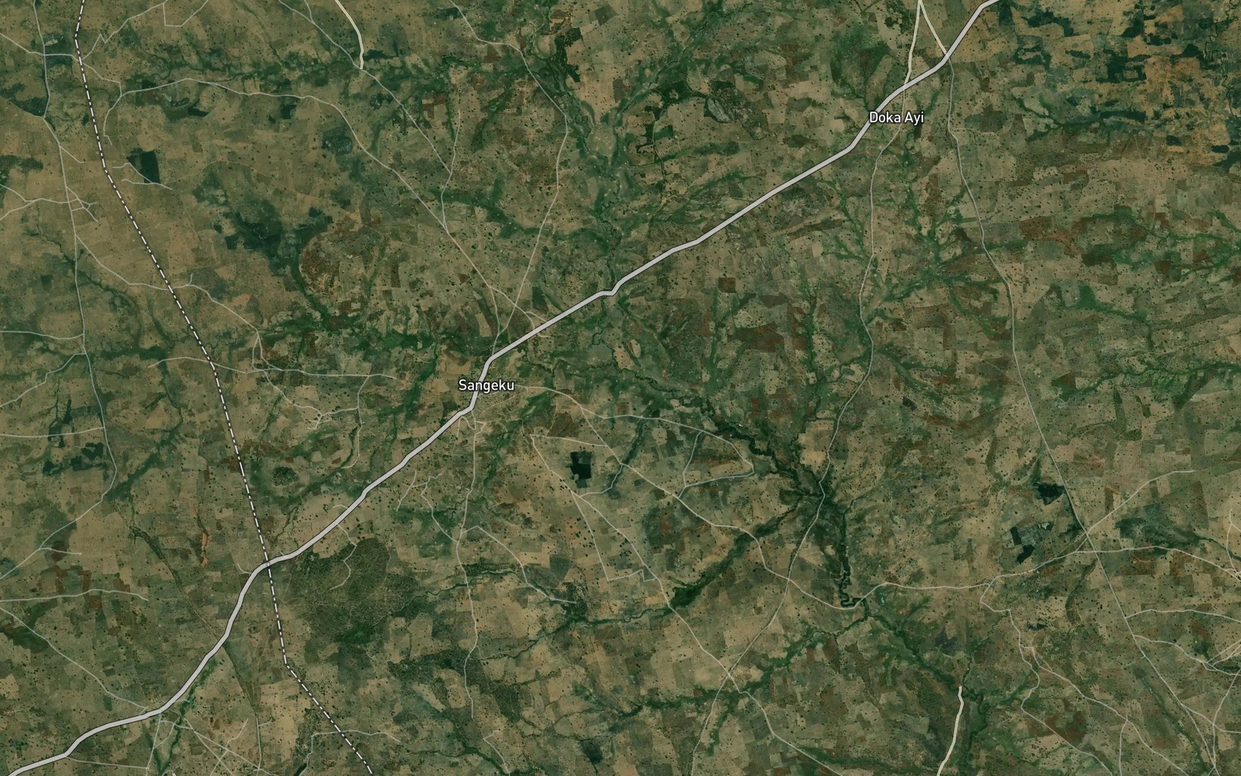 Satellite map of the River Jima