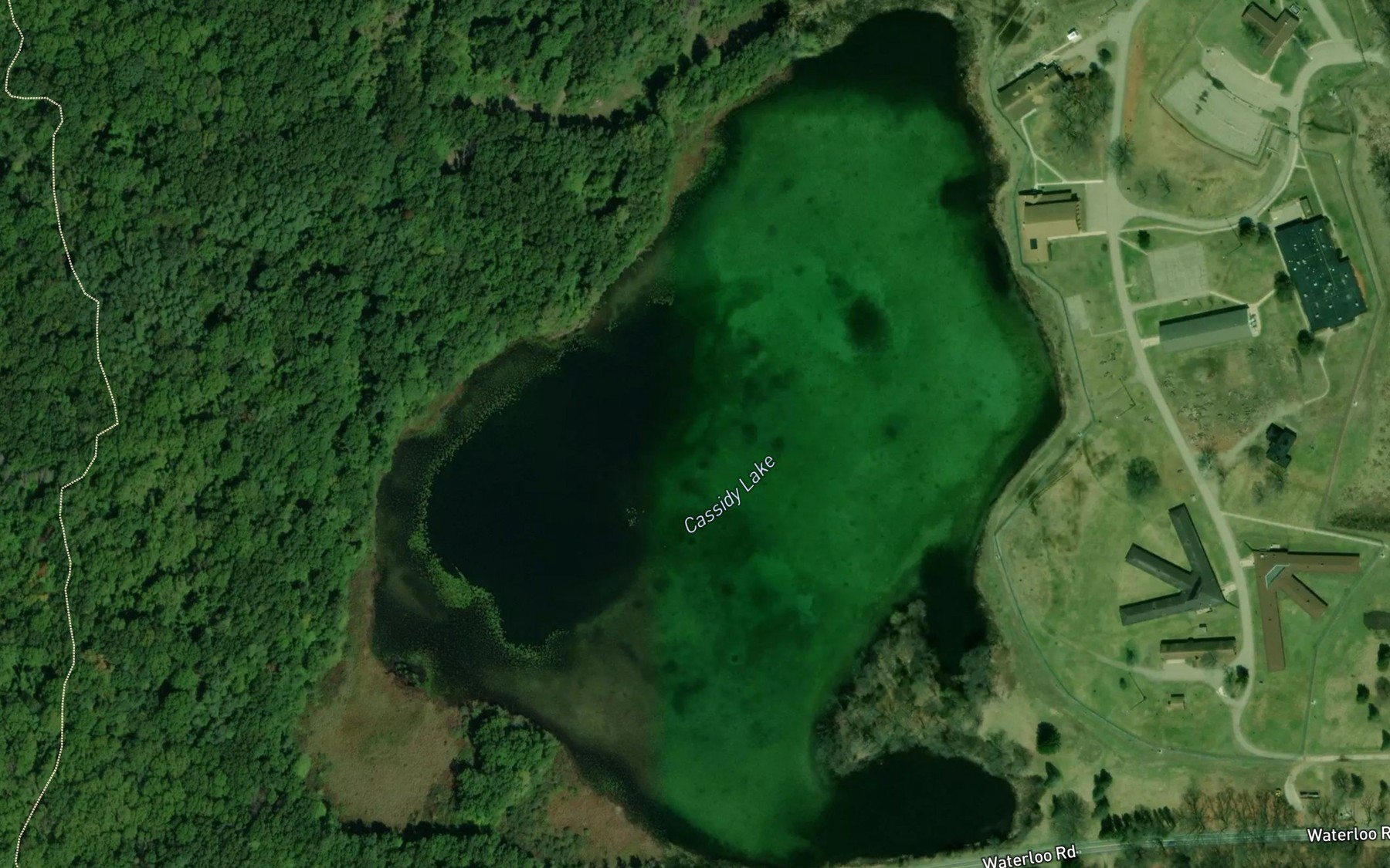 Satellite map of the Cassidy Lake