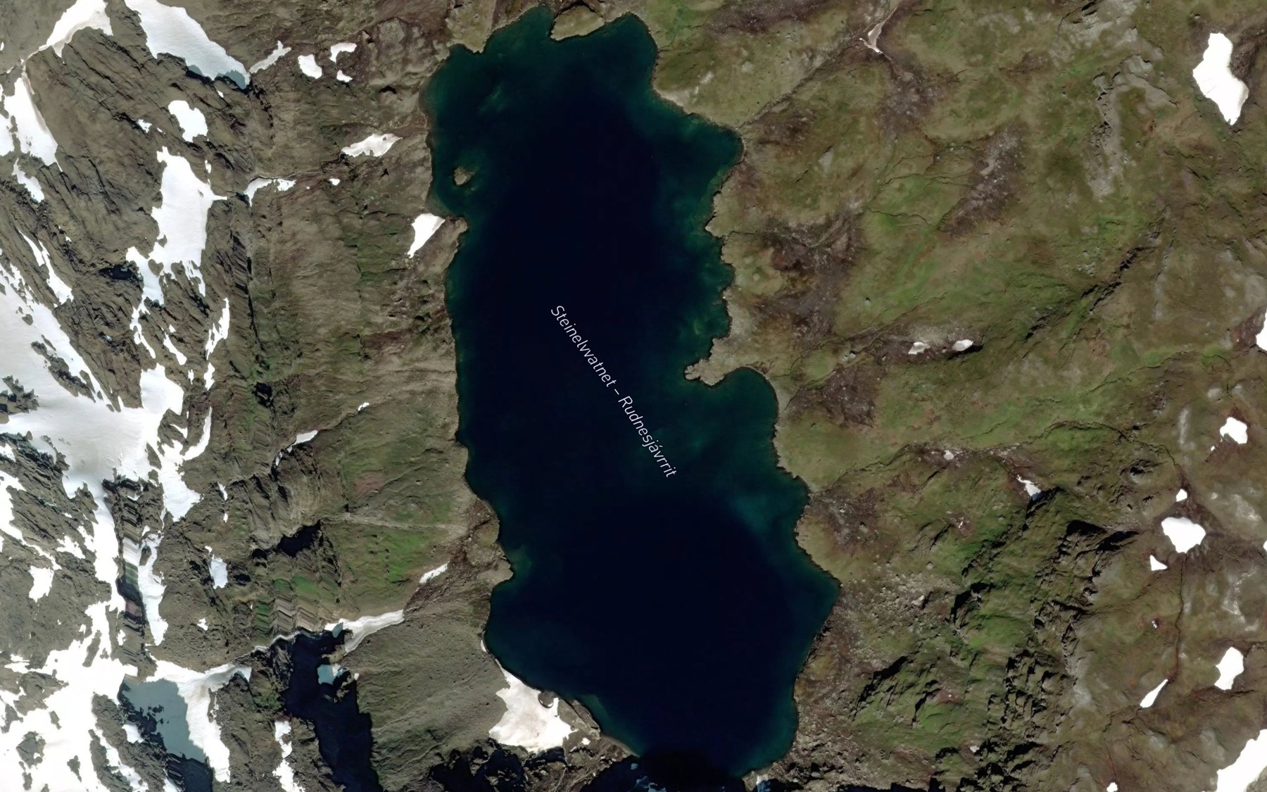 Satellite map of the Rudnesjavrit