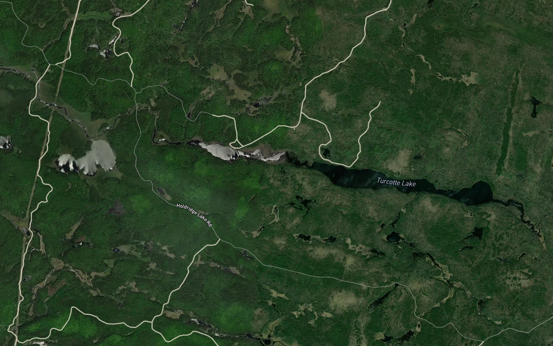 Satellite map of the The Narrows