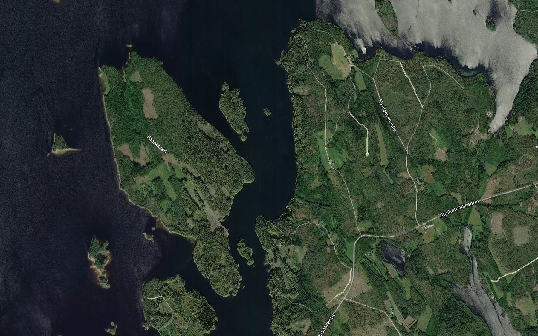 Satellite map of the Jokiniemenselka