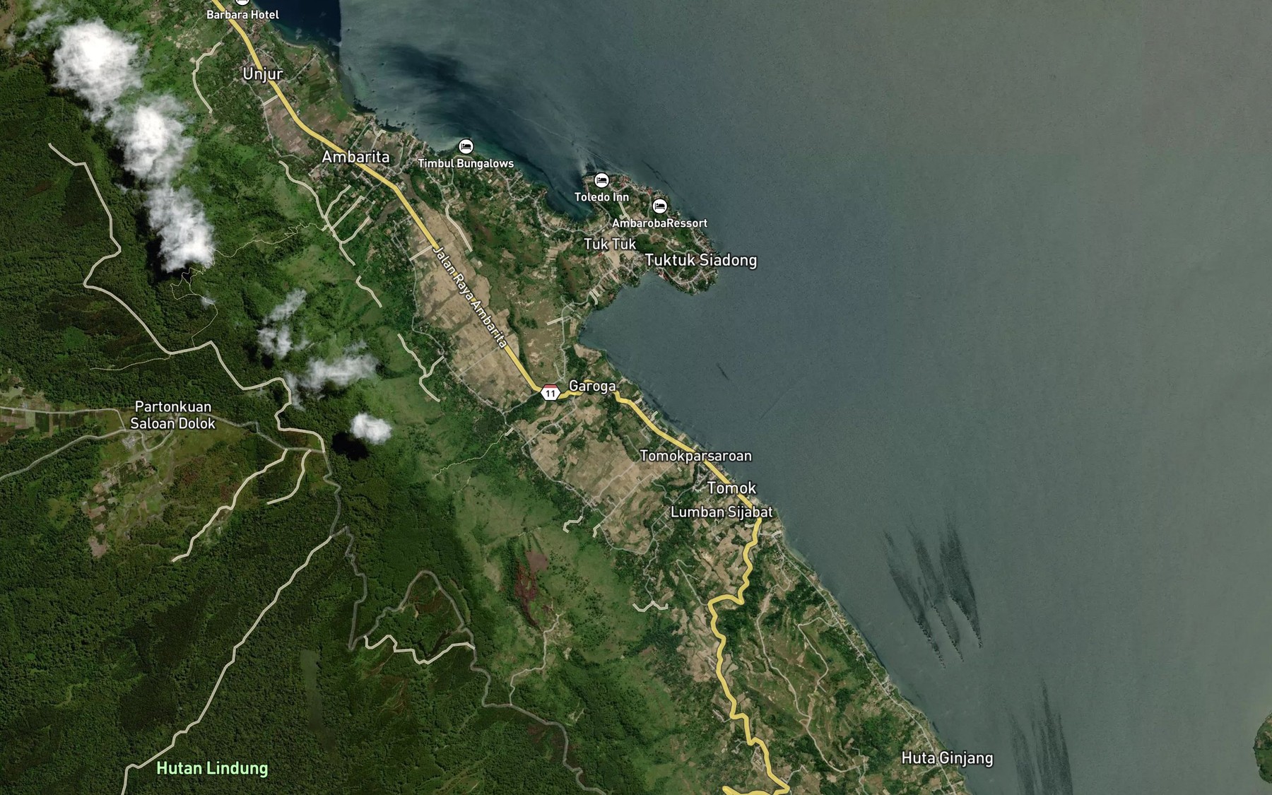Satellite map of the Binanga Sijambu