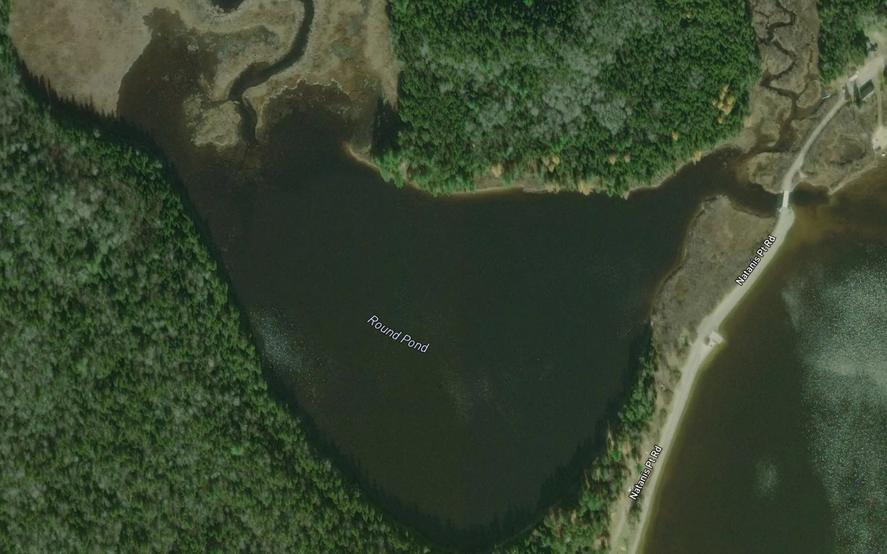Satellite map of the Round Pond