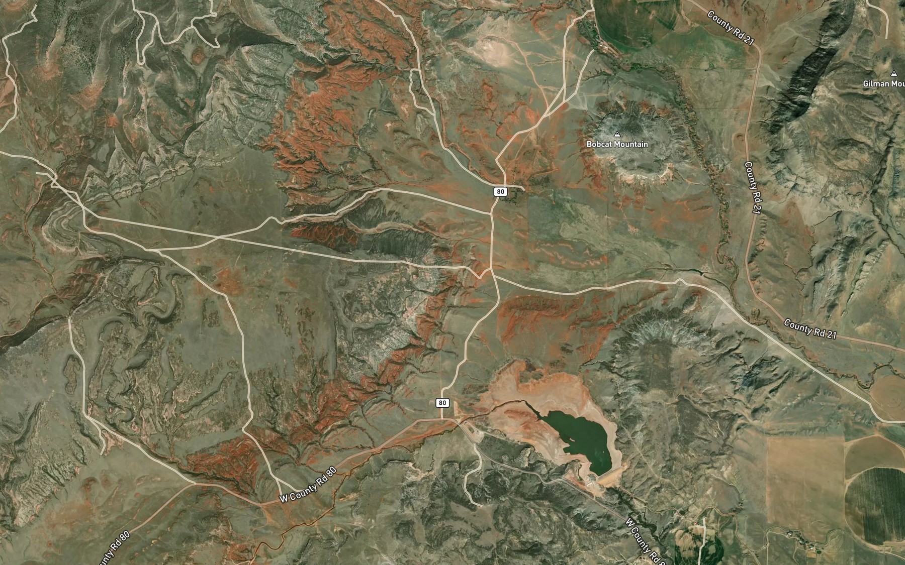 Satellite map of the Rufner Camp Spring