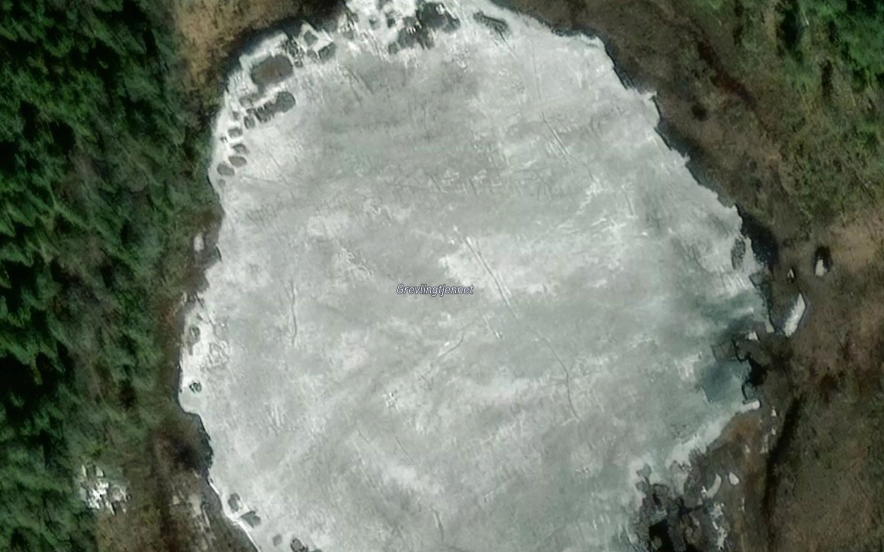 Satellite map of the Grevlingtjern,s