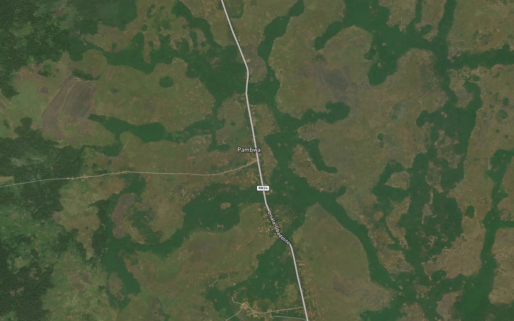 Satellite map of the Kabe