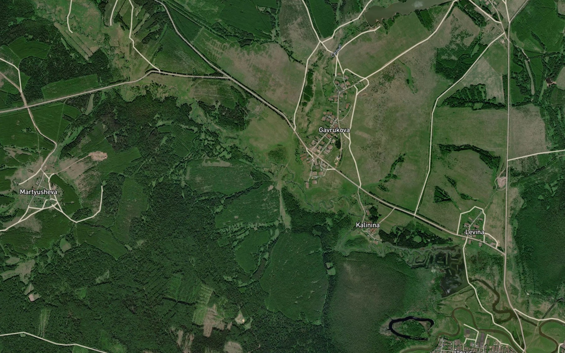 Satellite map of the Siv"yu