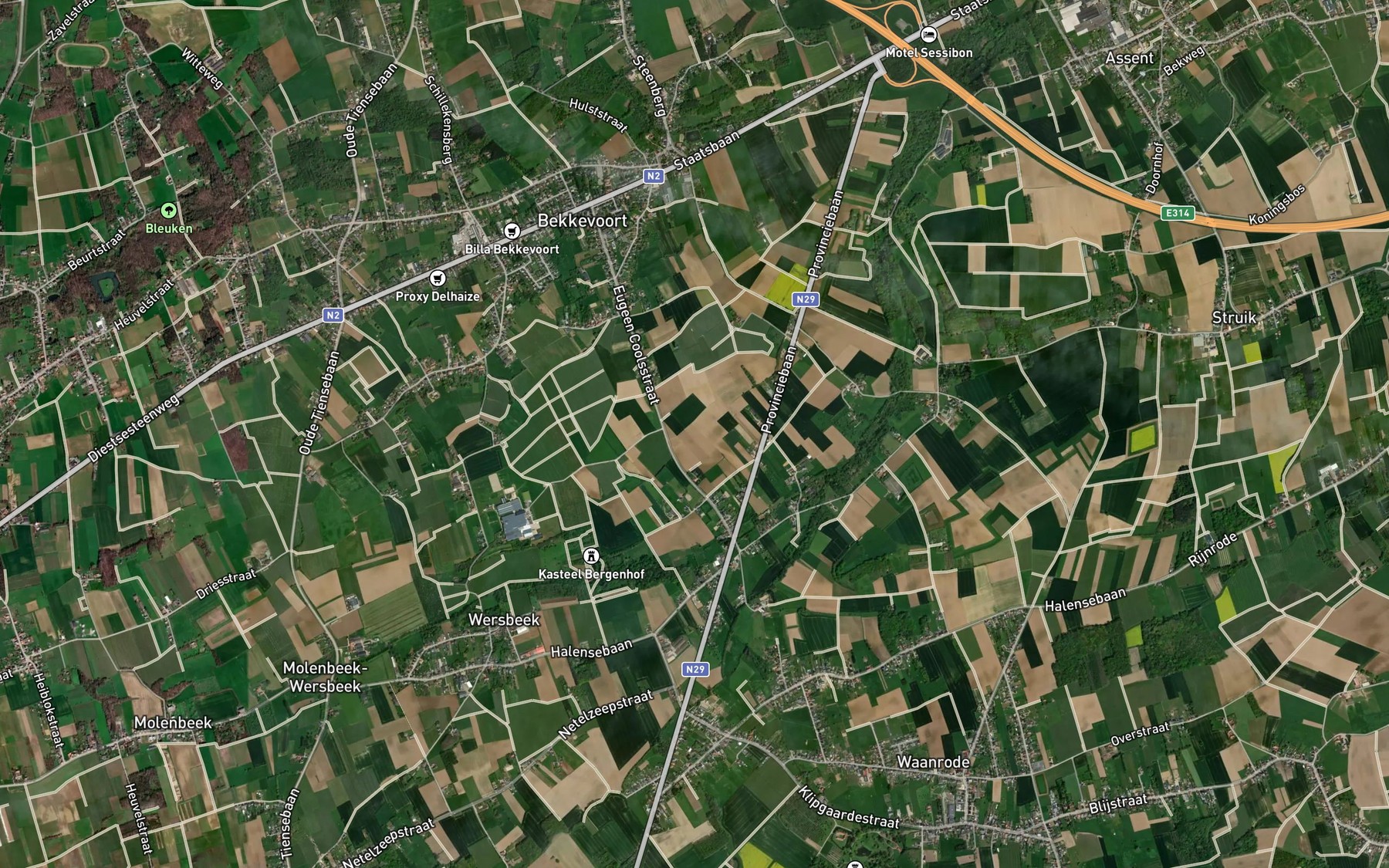 Satellite map of the Steenbeek