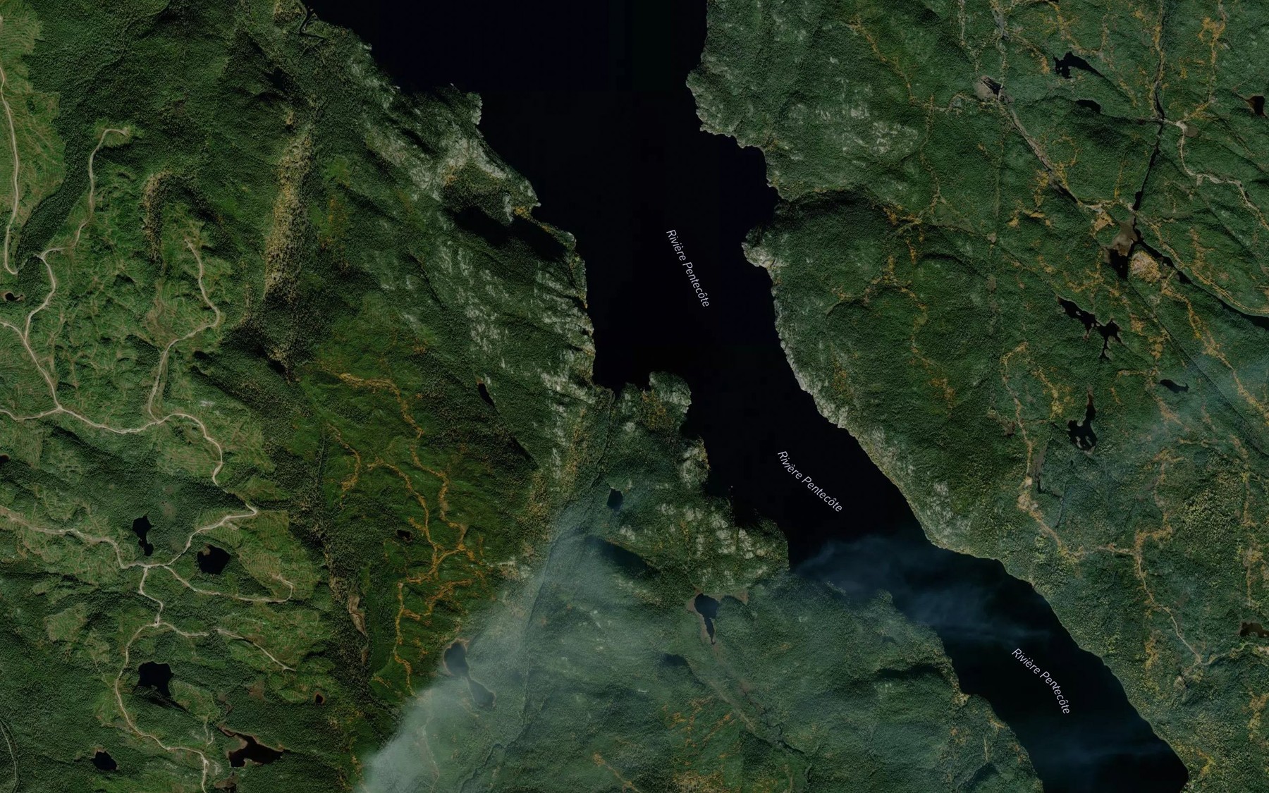 Satellite map of the Riviere aux Bouleaux