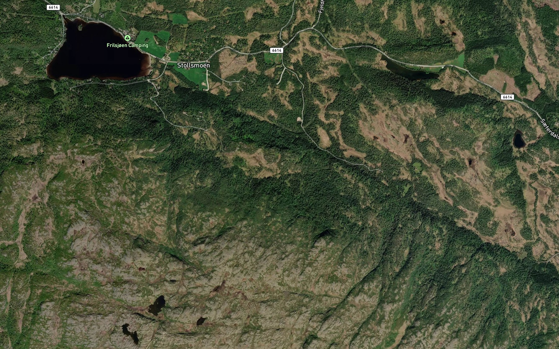 Satellite map of the Fjosbekken