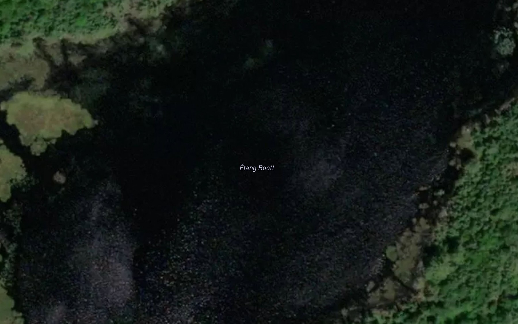 Satellite map of the Lac Boott