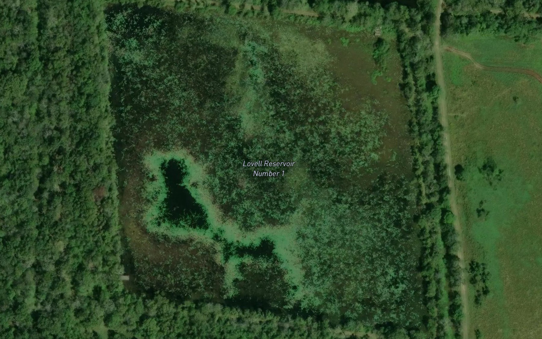 Satellite map of the Reservoir Number 1