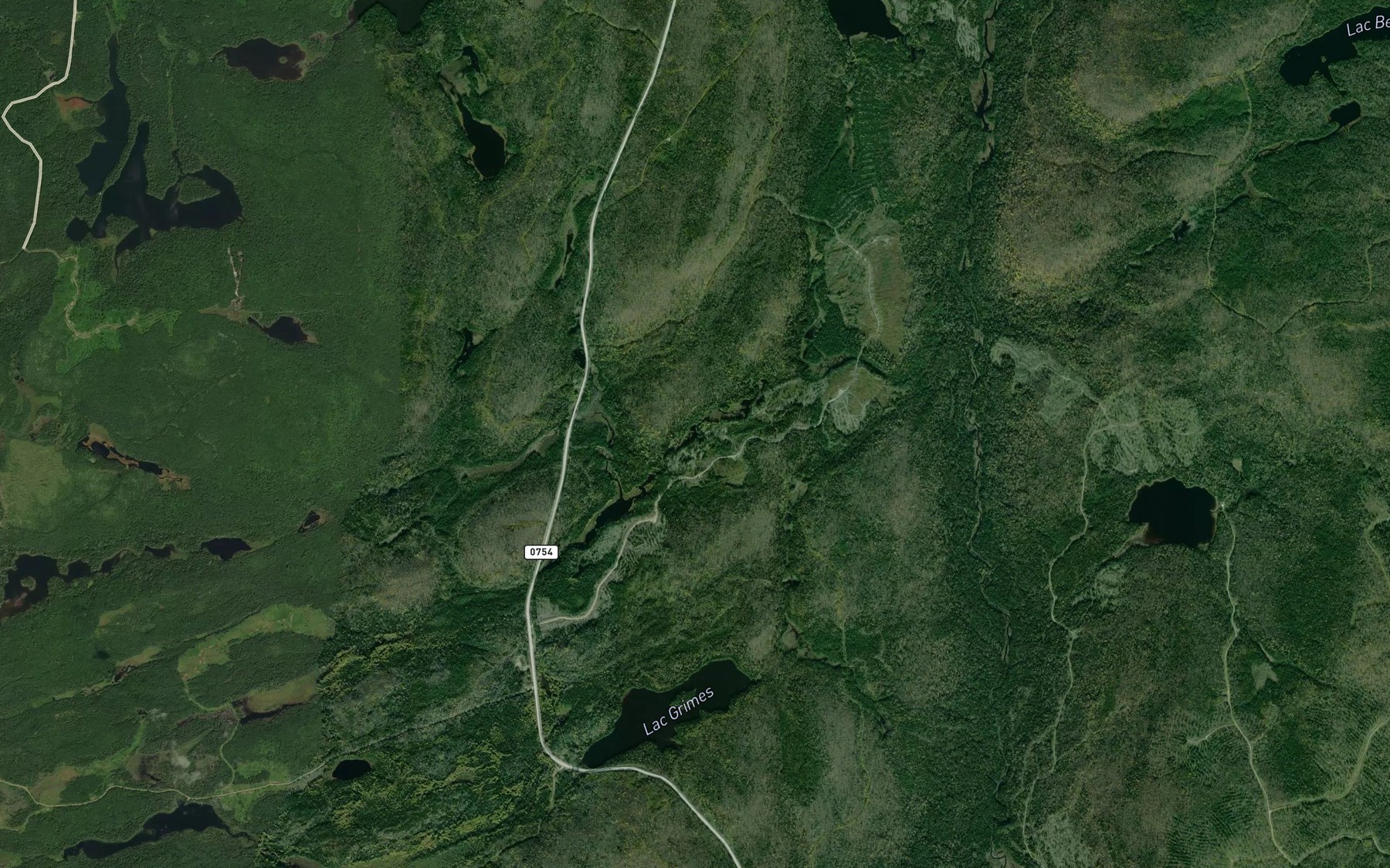 Satellite map of the Lac Dorsal