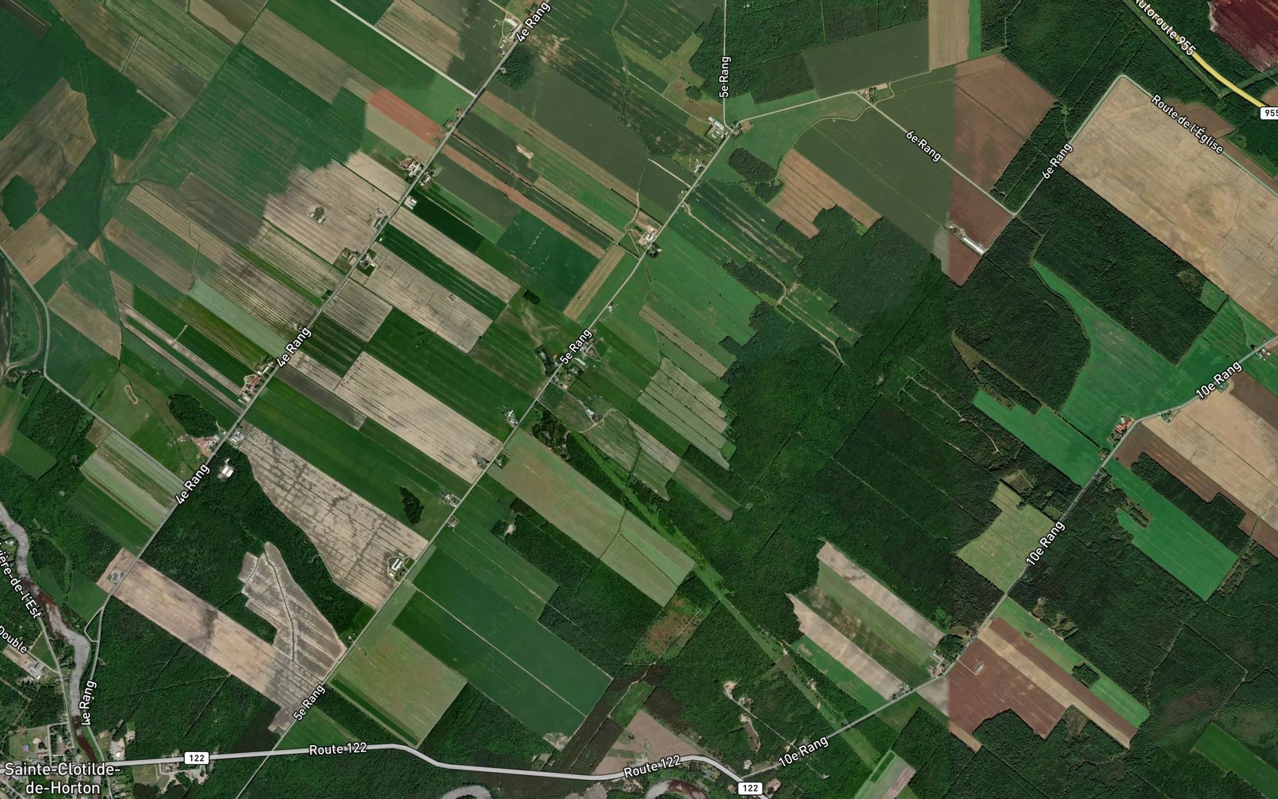 Satellite map of the Ruisseau Beaupre