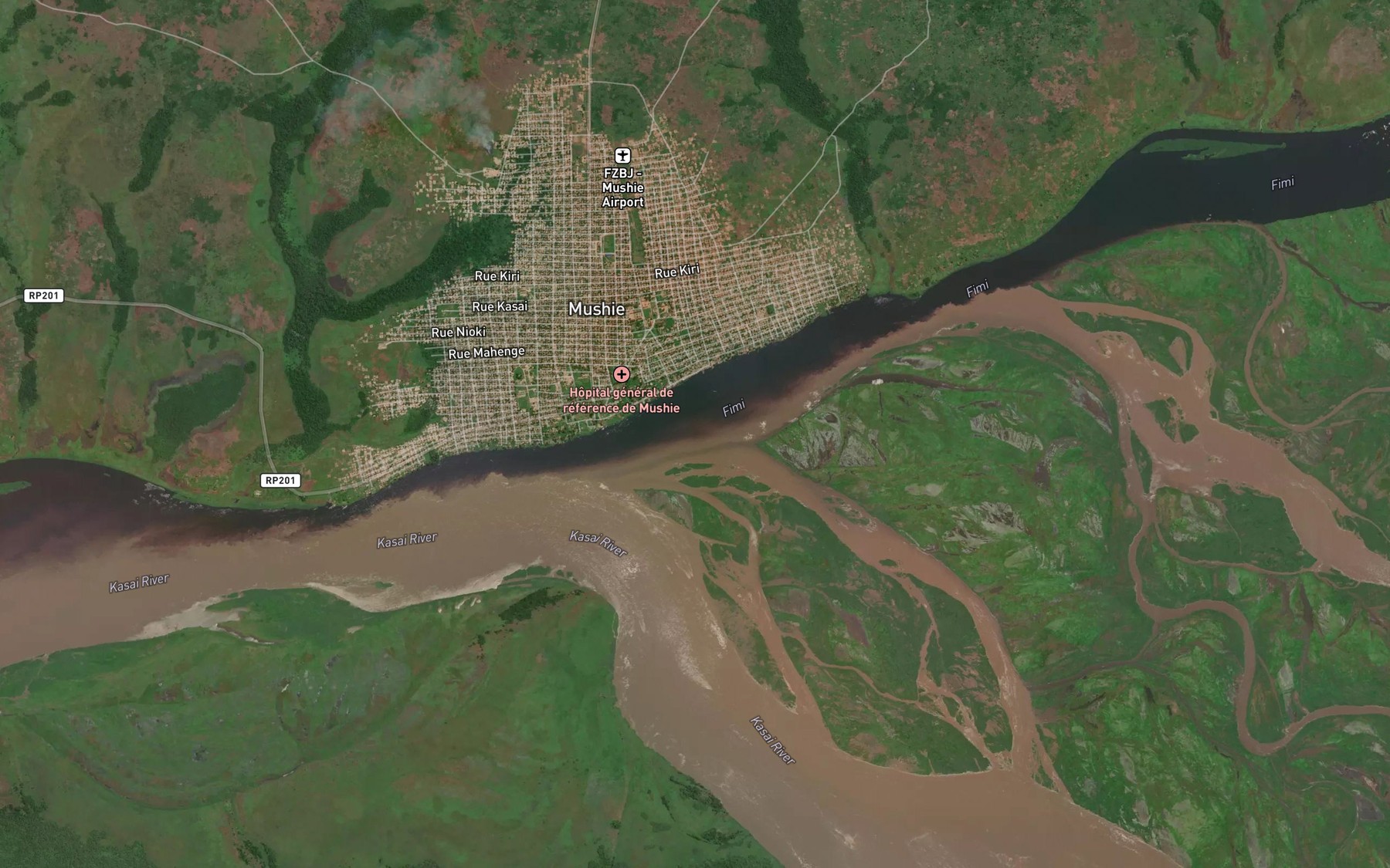 Satellite map of the Mfimi
