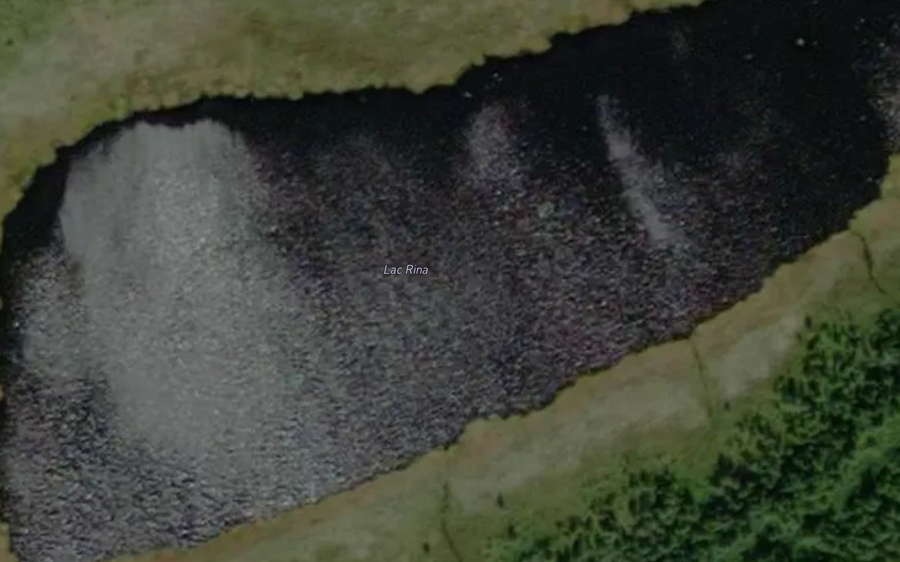 Satellite map of the Lac Rina