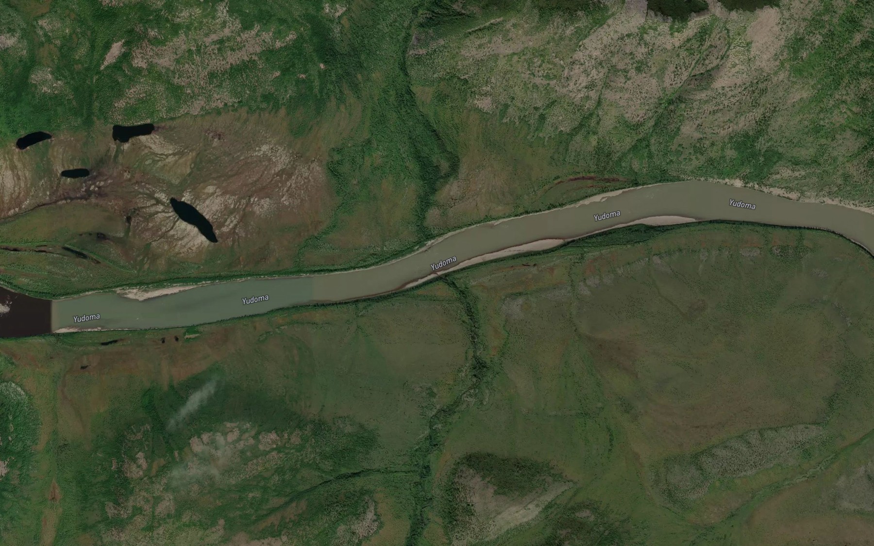 Satellite map of the Kyulyuk