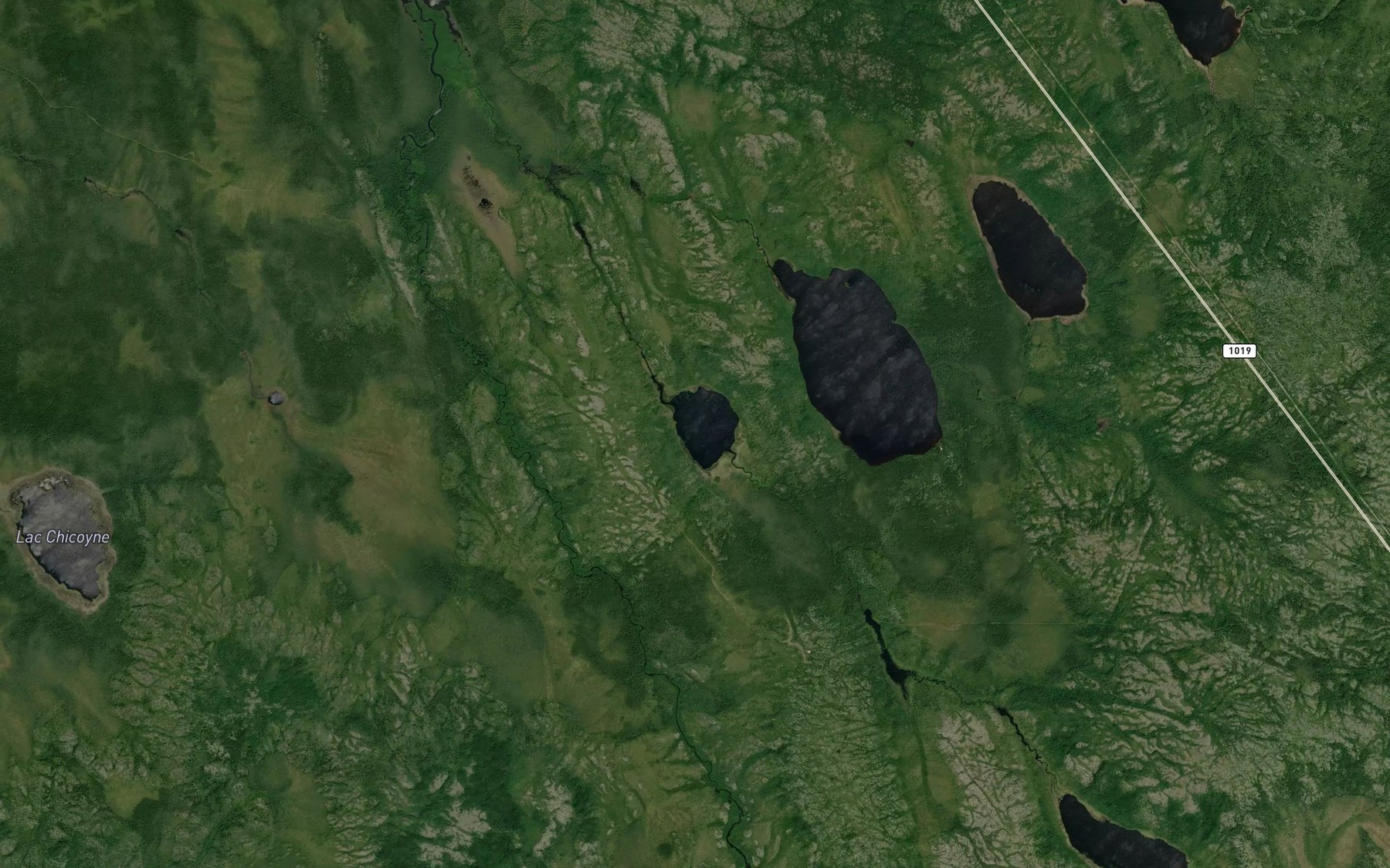 Satellite map of the Lac Ratte