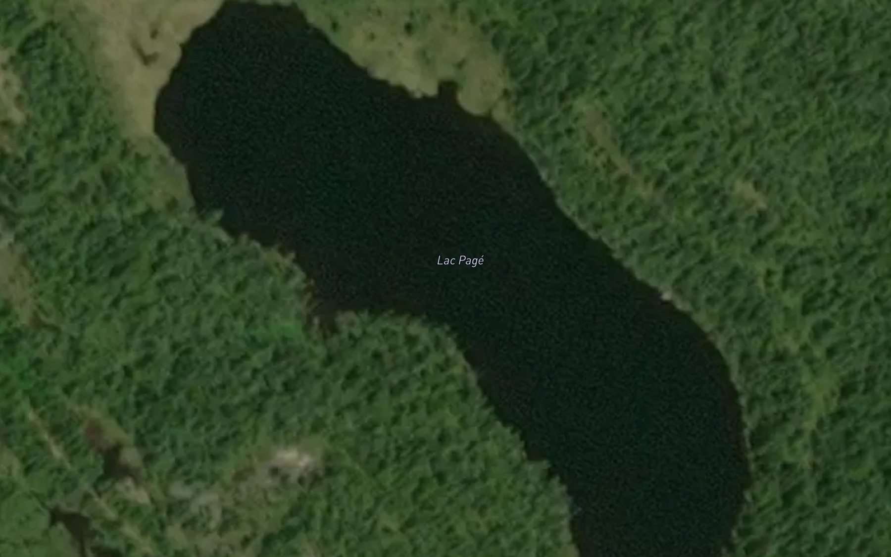 Satellite map of the Lac Page