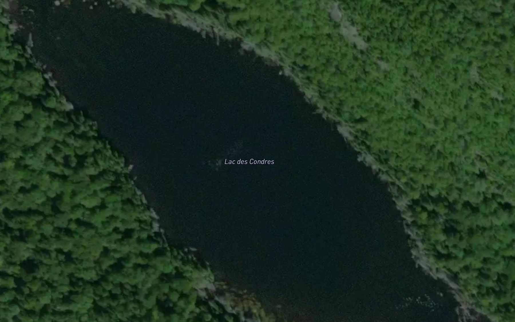 Satellite map of the Lac des Condres