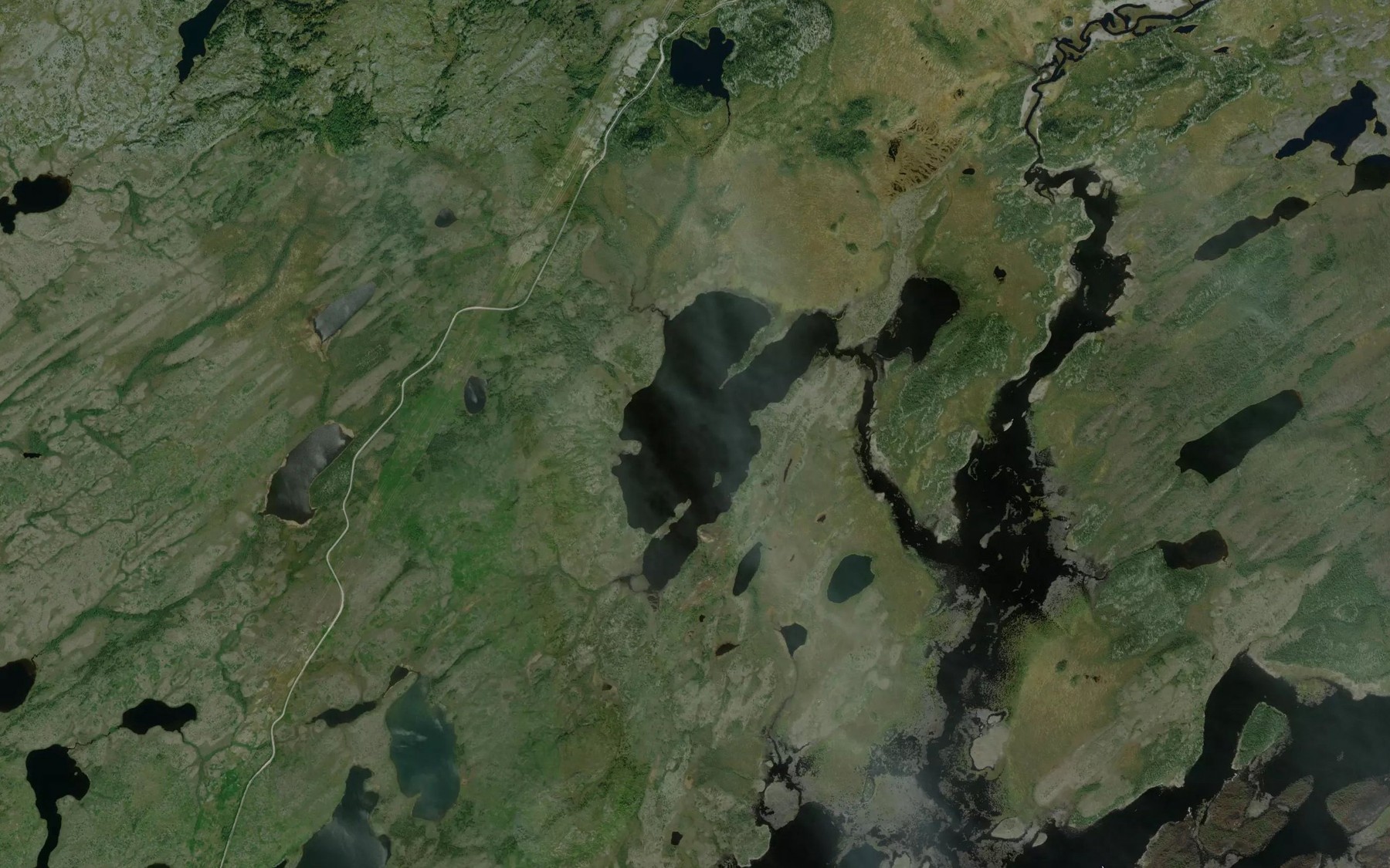 Satellite map of the Lac Lamothe