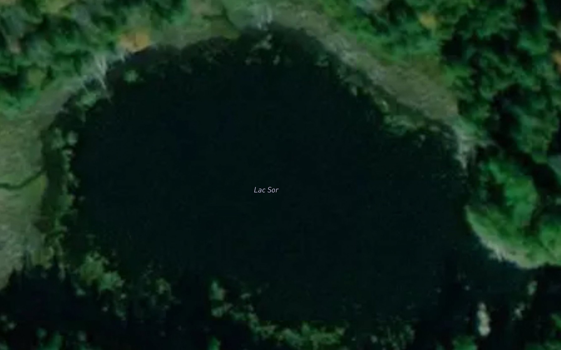 Satellite map of the Lac Sor
