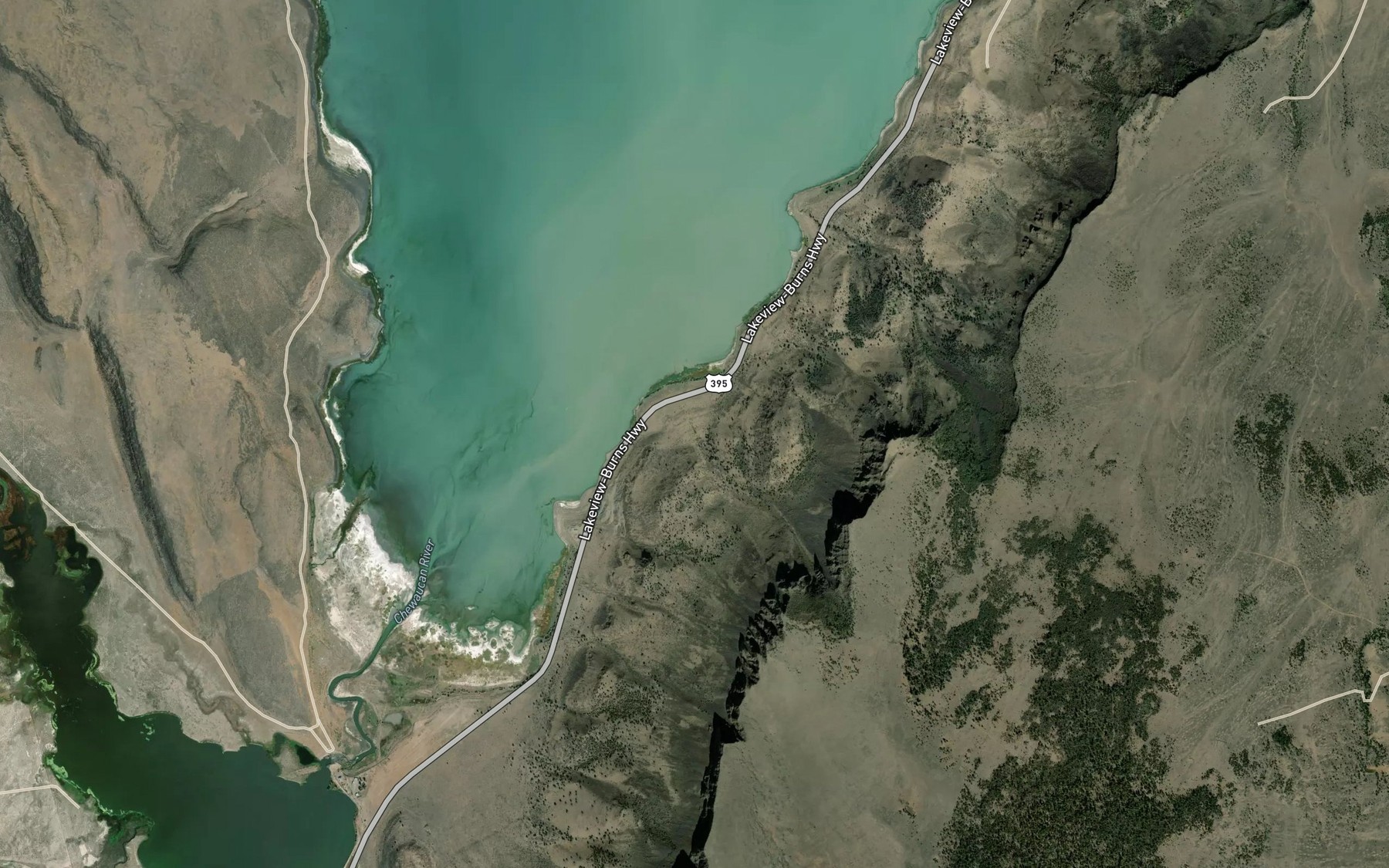Satellite map of the Cold Creek